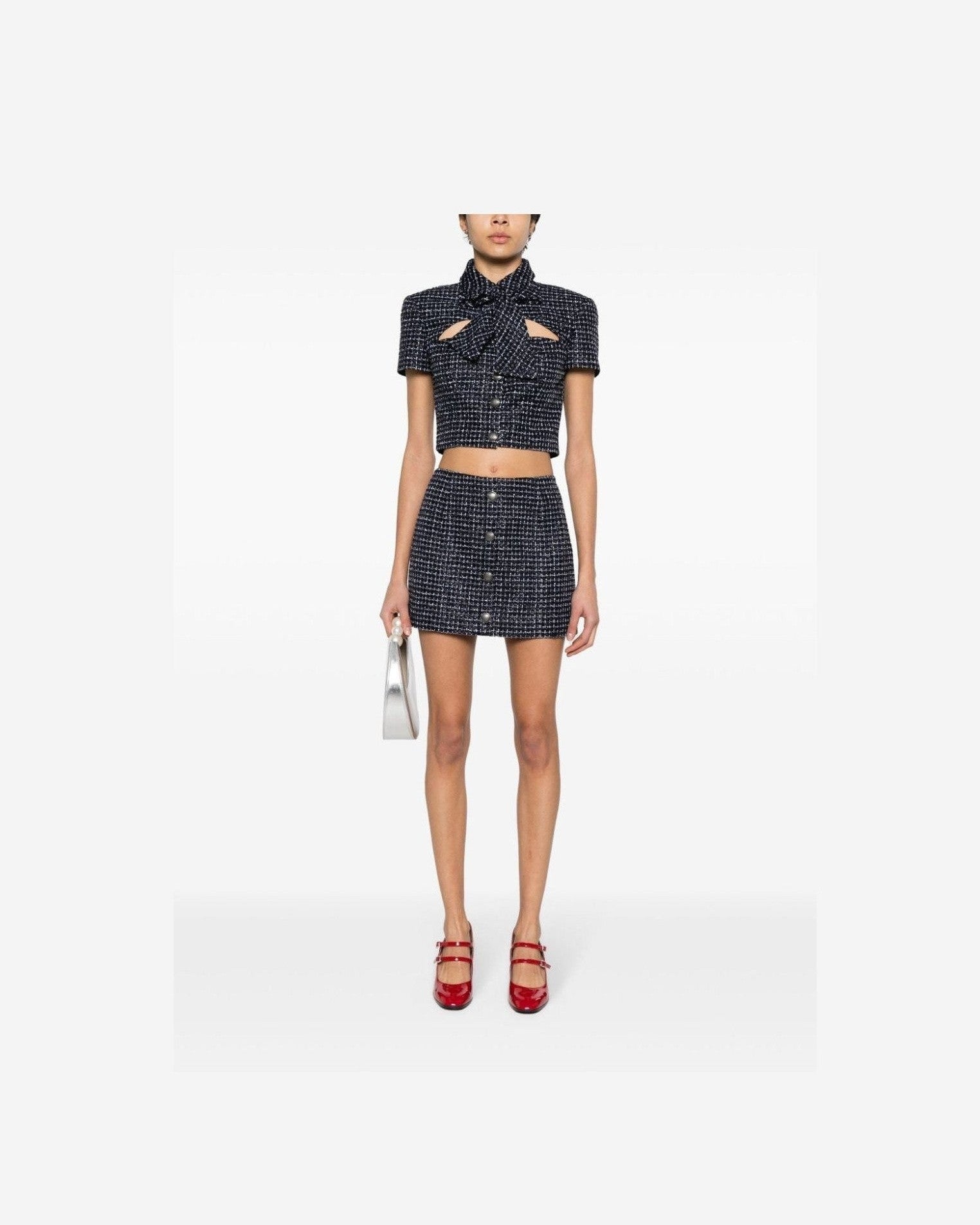Alessandra Rich Blue Skirt Glam Steals