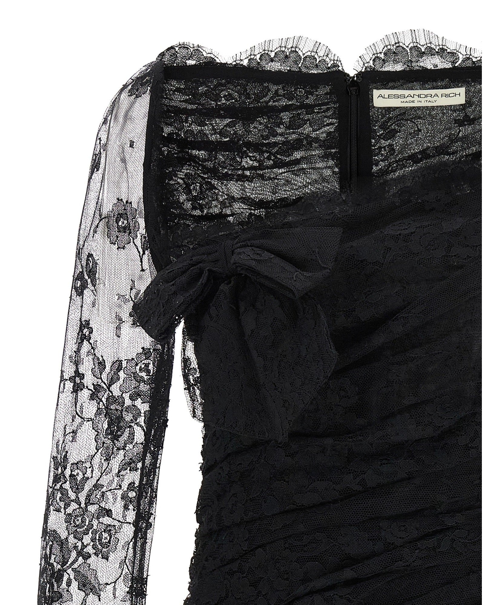 Alessandra Rich Draped Dress Glam Steals