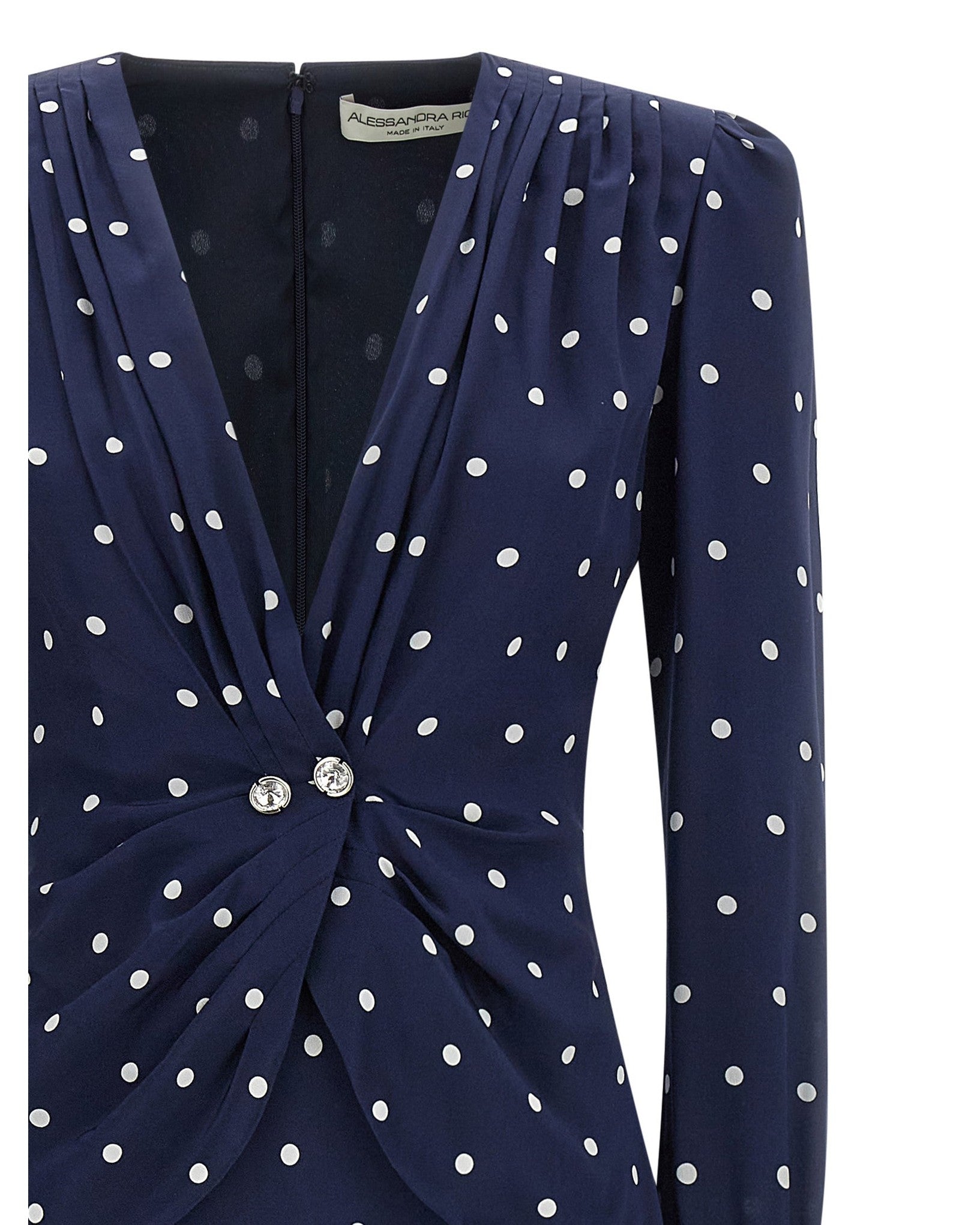 Alessandra Rich Polka Dot Dress Glam Steals