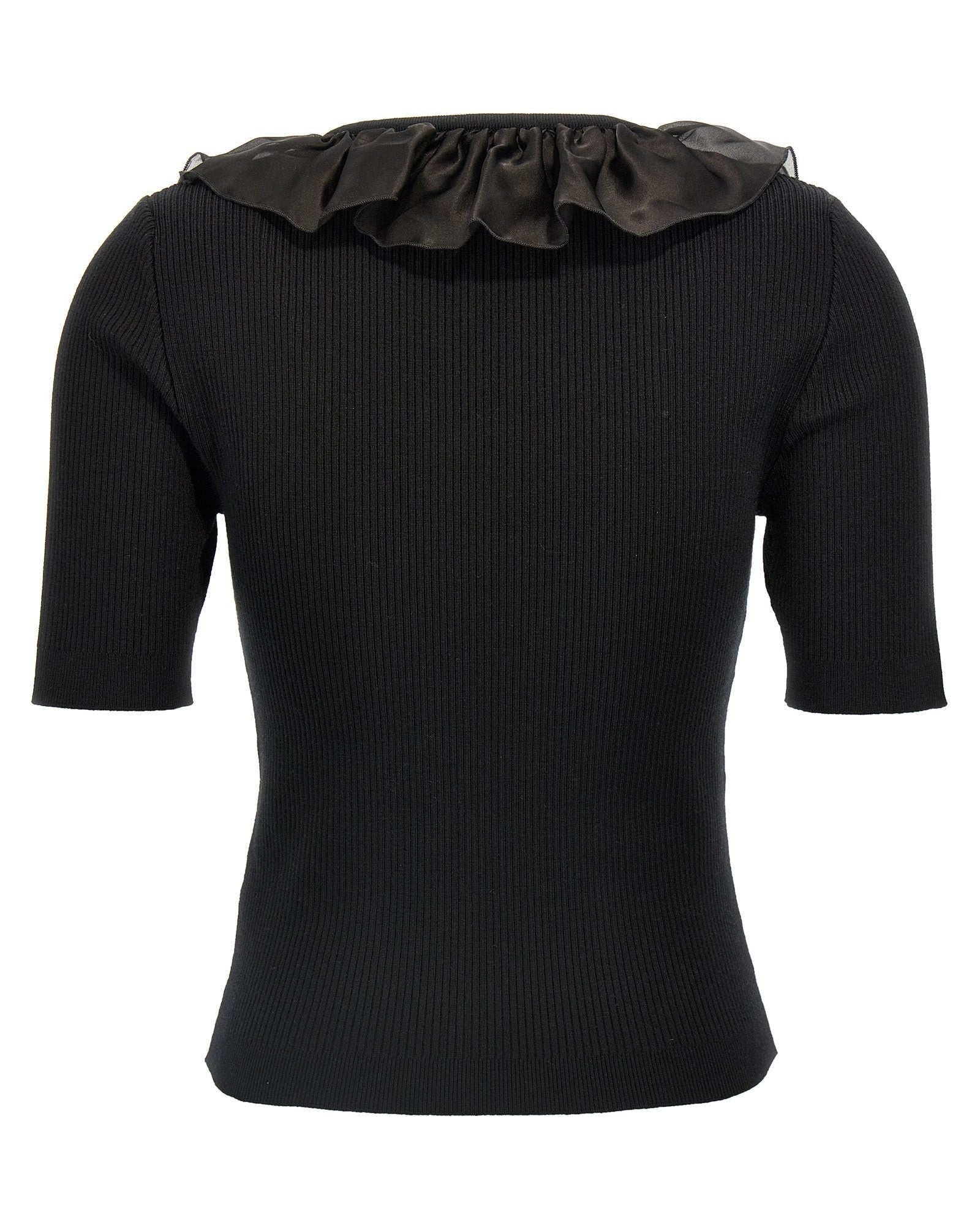 Alessandra Rich Ruffle T-shirt Glam Steals