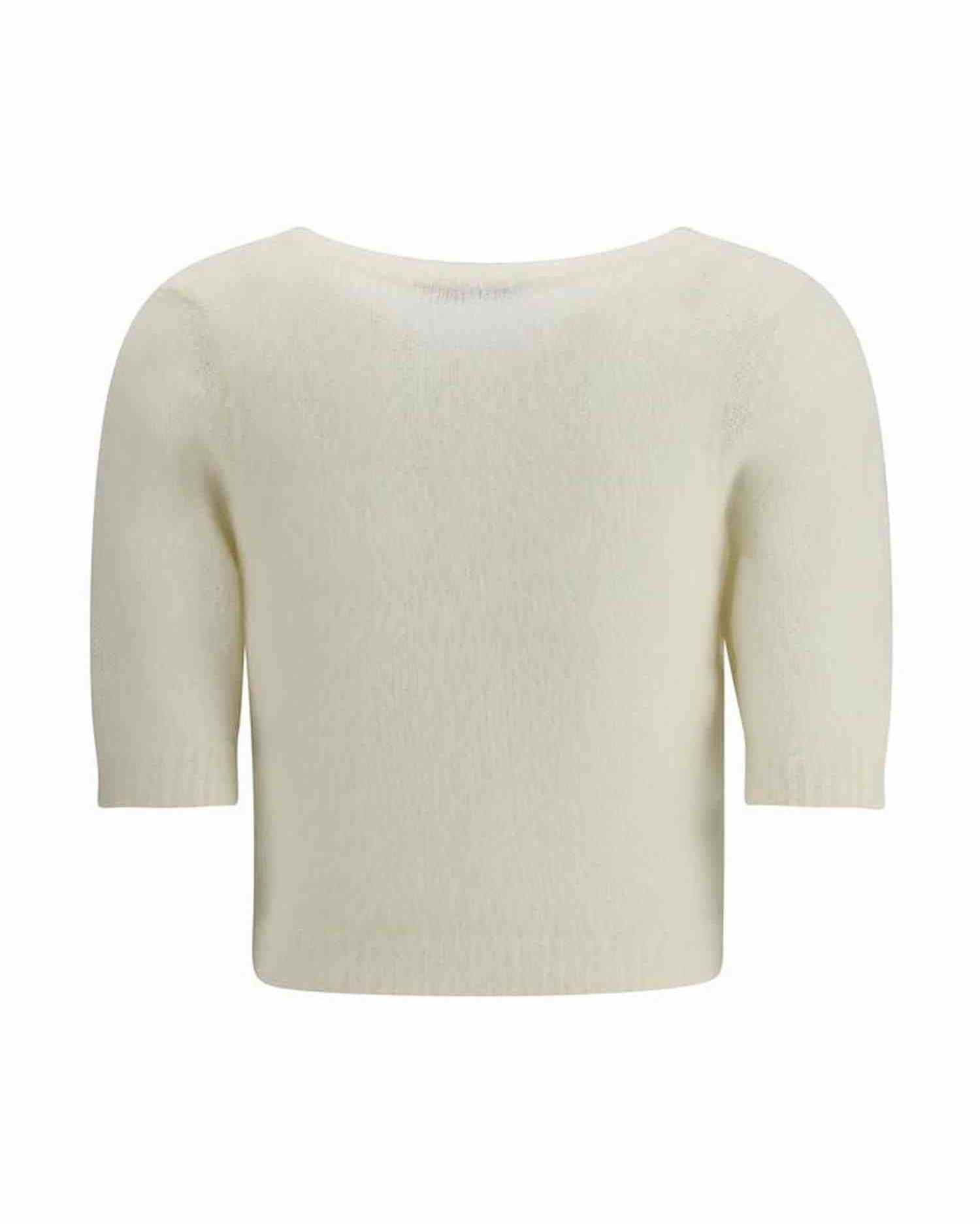 Alessandra Rich Short Sleeve Mohair Sweater Glam Steals