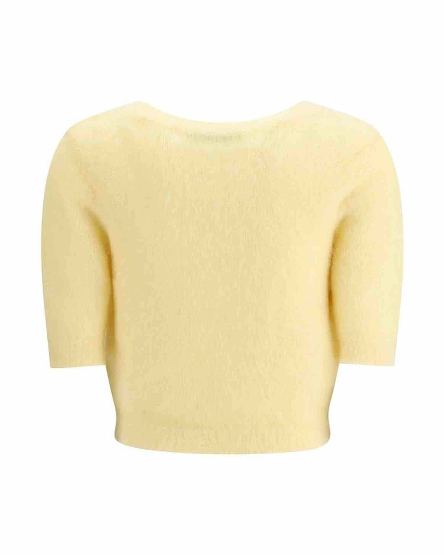 Alessandra Rich Short Sleeve Mohair Sweater Glam Steals