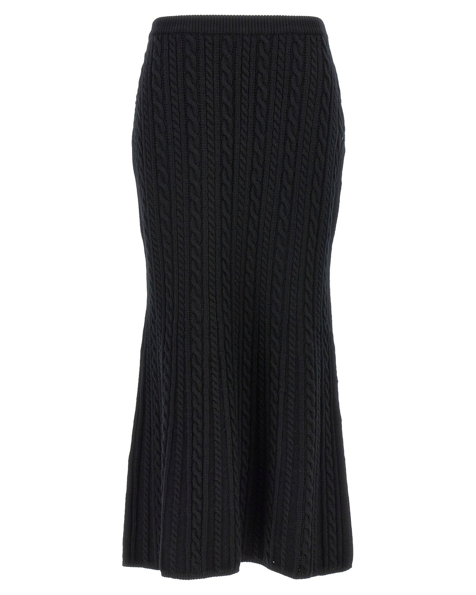 Alessandra Rich Wool Maxi Skirt Glam Steals