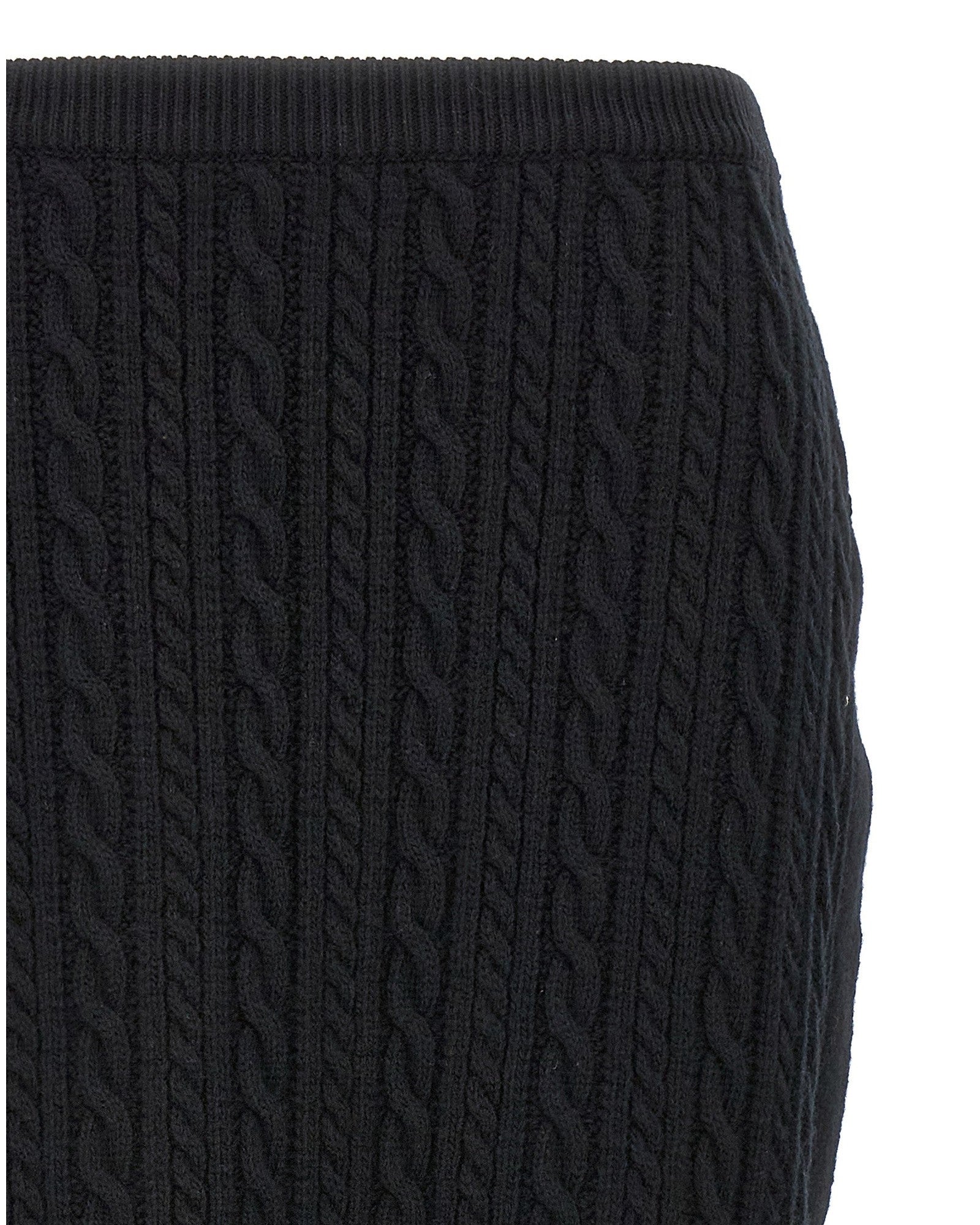 Alessandra Rich Wool Maxi Skirt Glam Steals