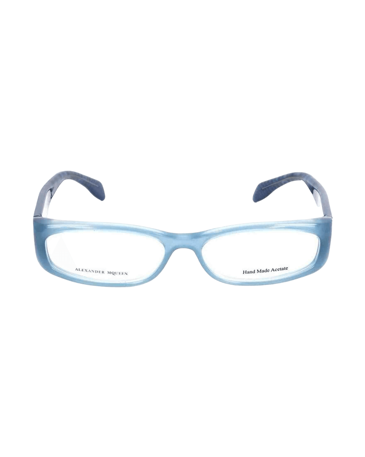 Alexander Mcqueen Blue Acetate Frame Glam Steals