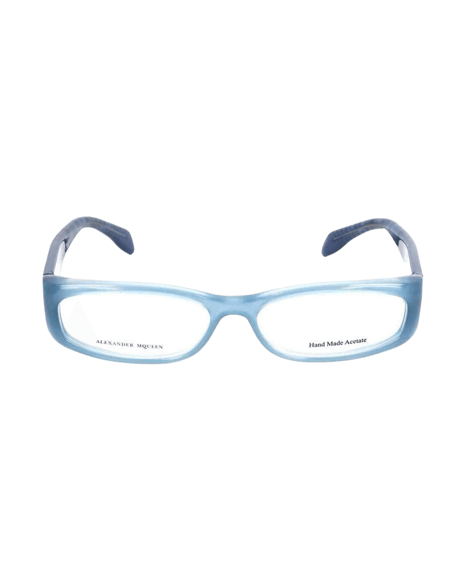 Alexander Mcqueen Blue Acetate Frame Eyeglasses
