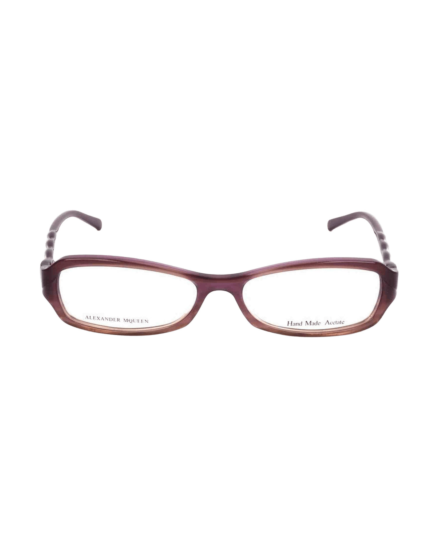 Alexander Mcqueen Purple Acetate Frame Eyeglasses