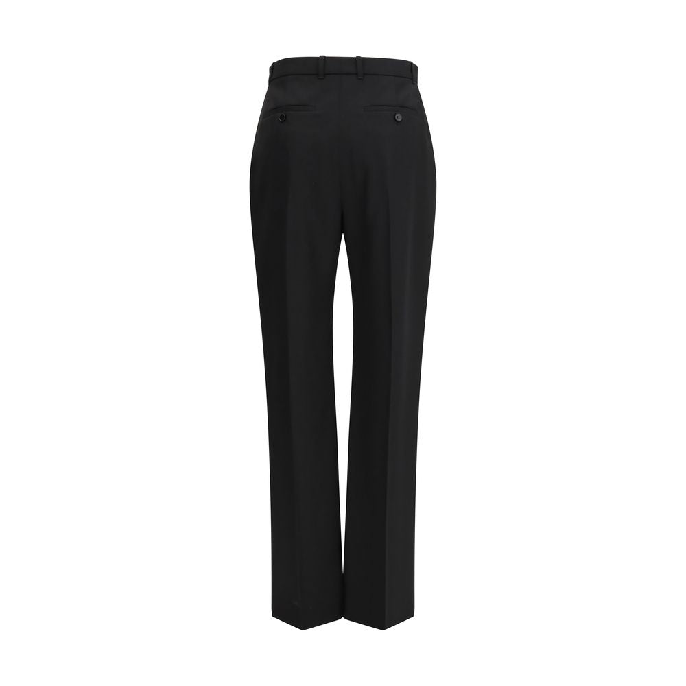 Alexander Mcqueen Black Cotton Dress Pant Glam Steals