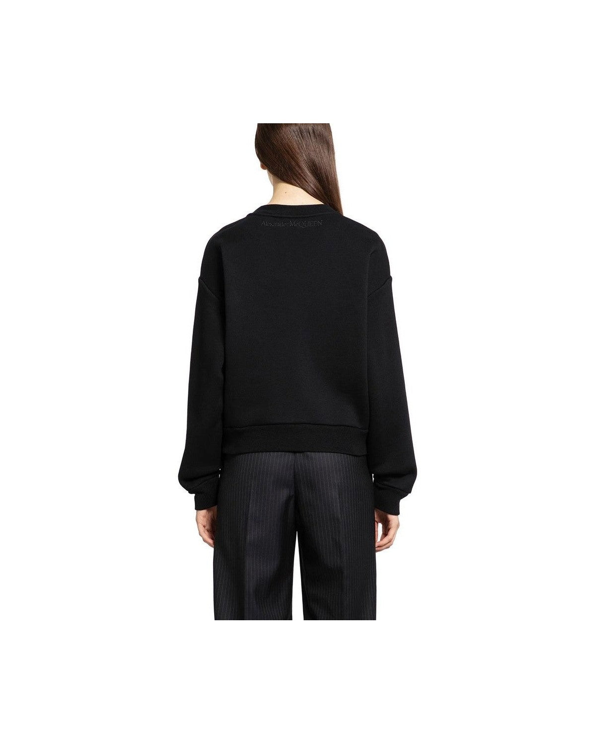 Alexander Mcqueen Black Cotton Sweatshirt Glam Steals