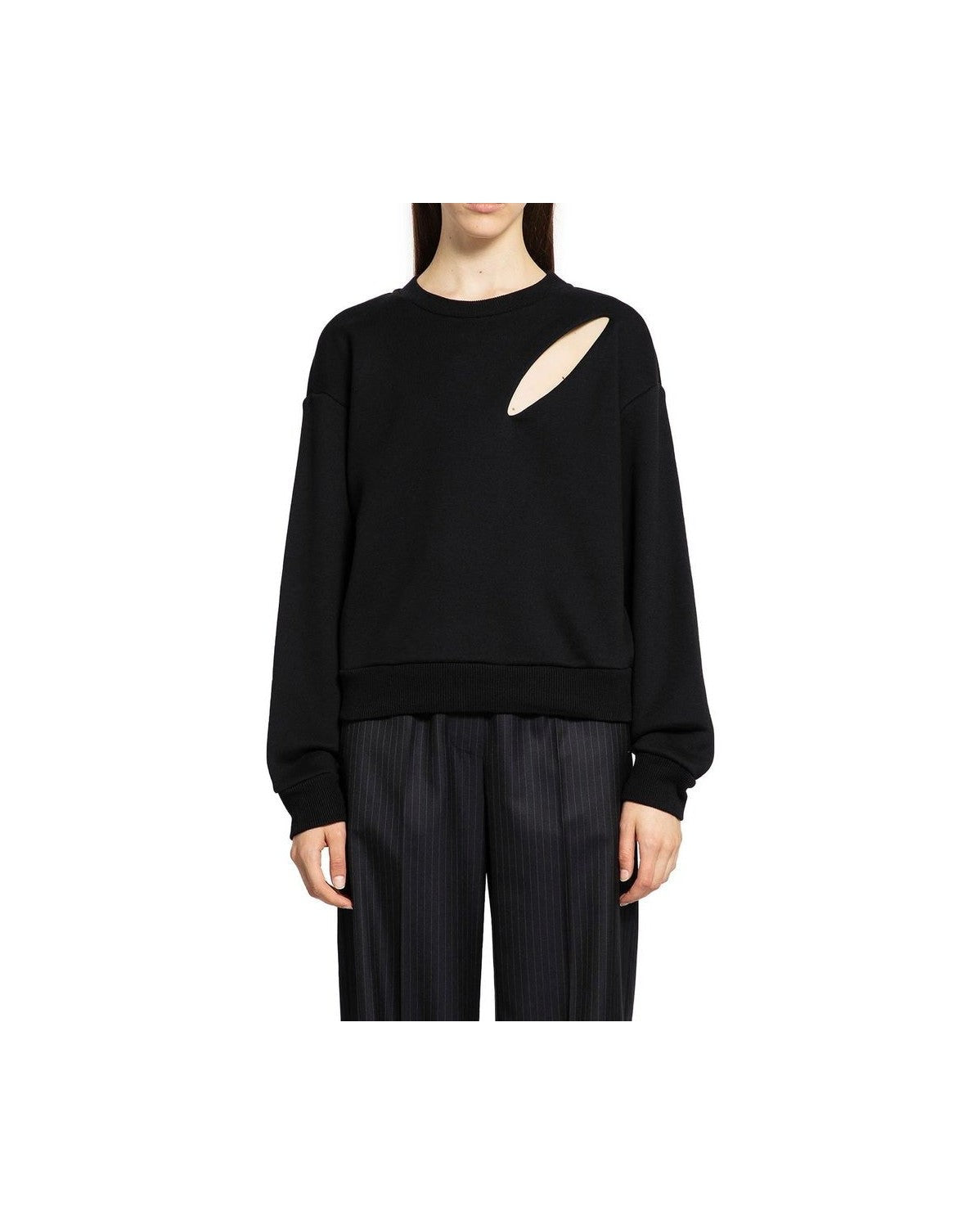 Alexander Mcqueen Black Cotton Sweatshirt Glam Steals