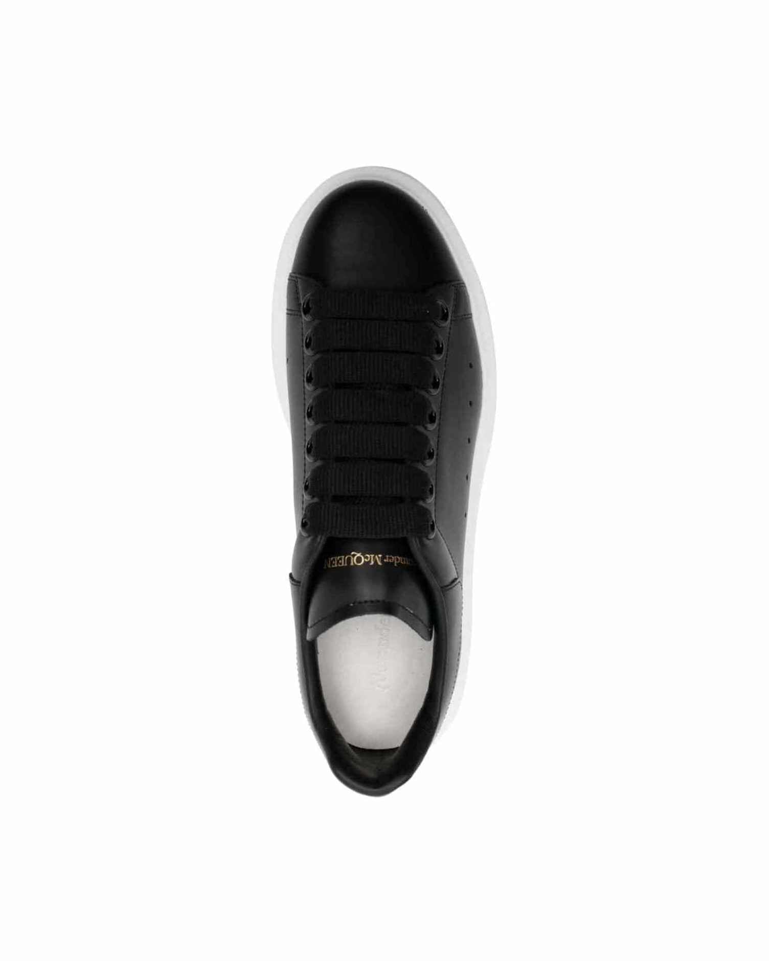 Alexander Mcqueen Black Leather Sneakers Glam Steals