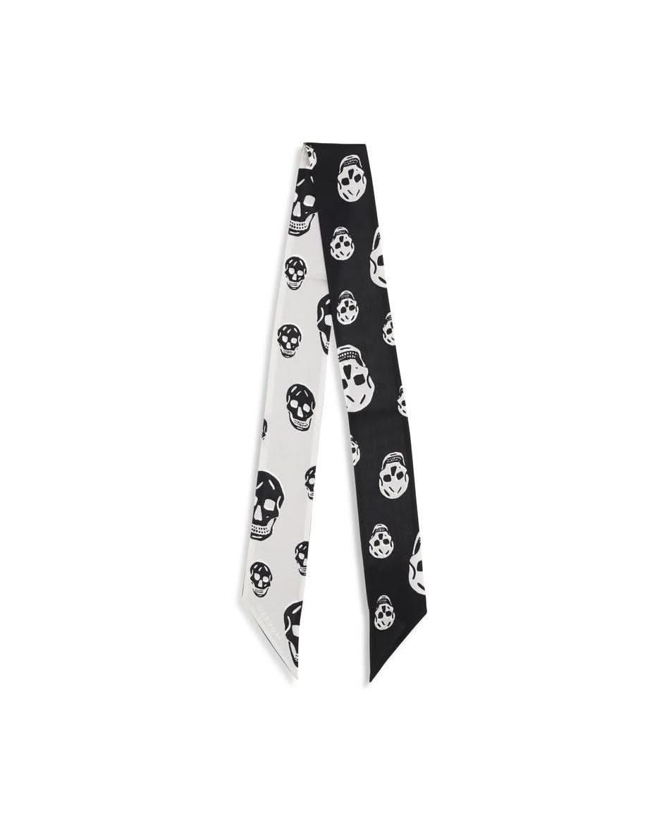 Alexander Mcqueen Black Silk Scarf