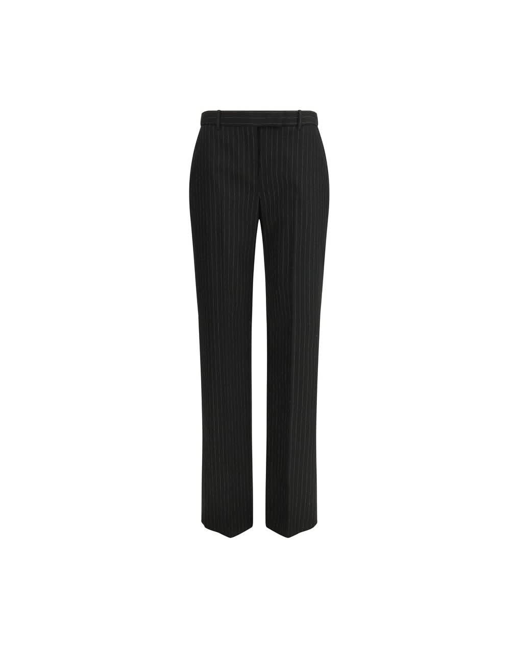 Alexander Mcqueen Black Wool Dress Pant