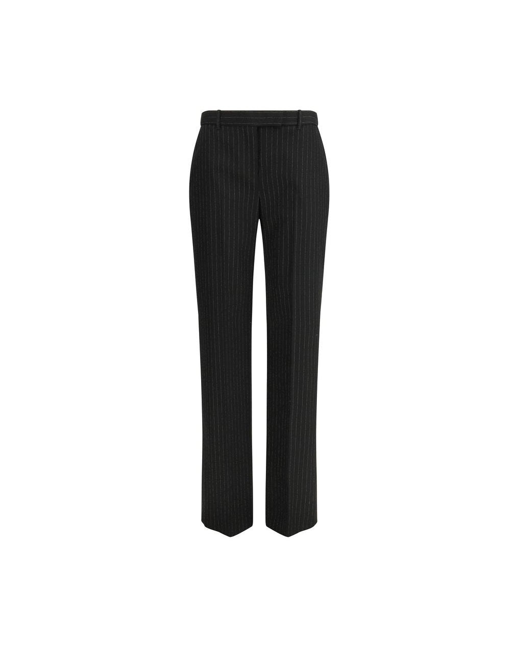 Alexander Mcqueen Black Wool Dress Pant