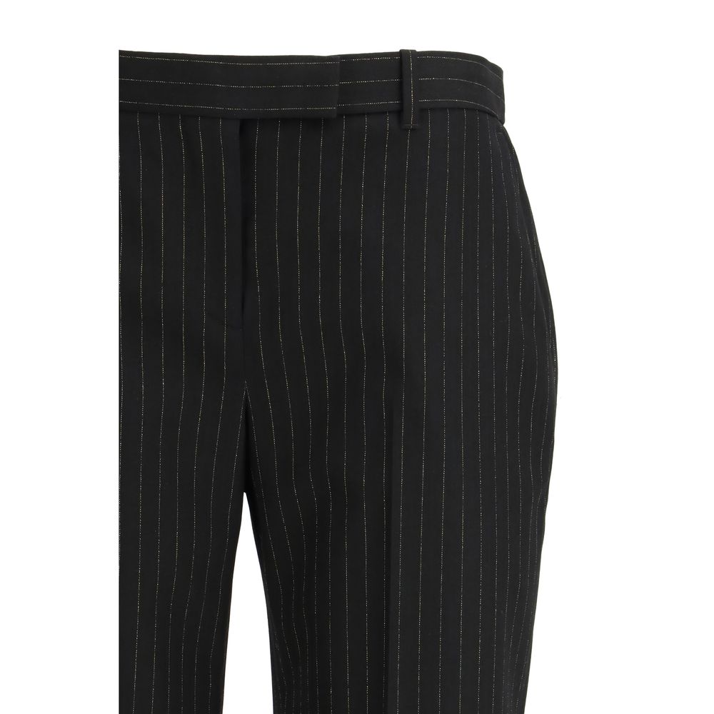 Alexander Mcqueen Black Wool Dress Pant