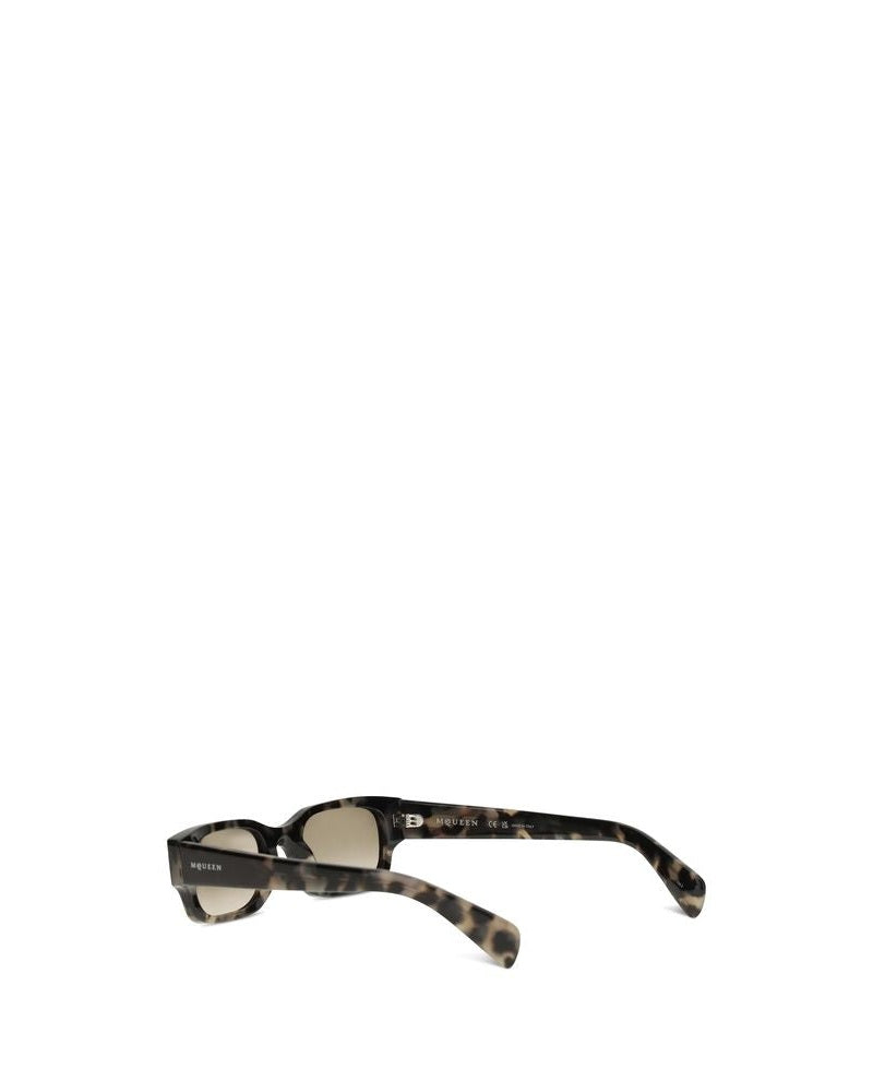 Alexander Mcqueen Brown Acetate Sunglasses Glam Steals