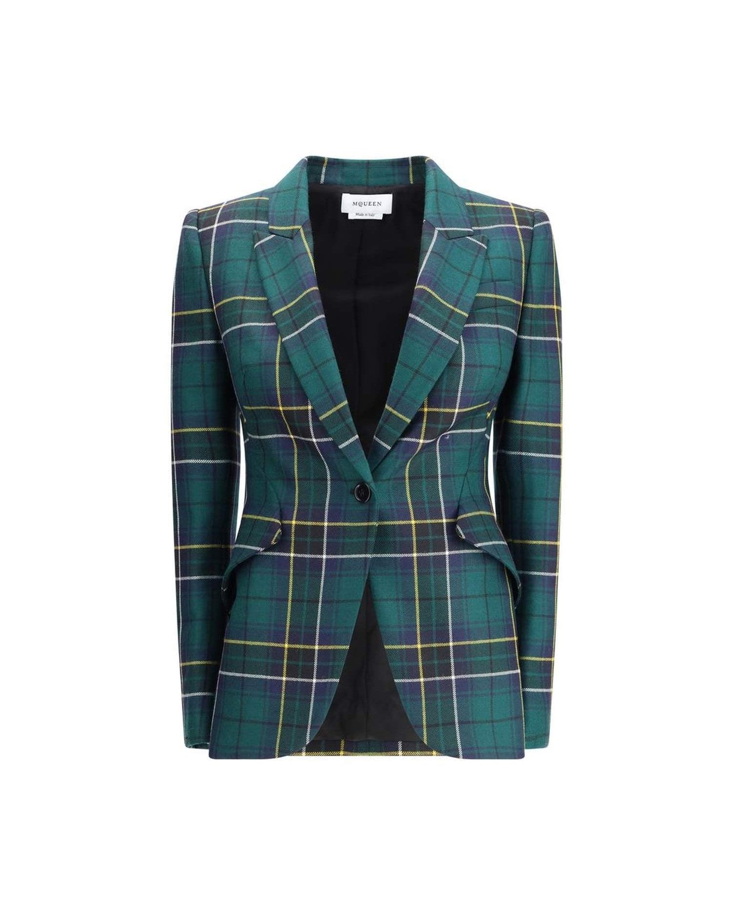 Alexander Mcqueen Check Patterned Blazer Glam Steals