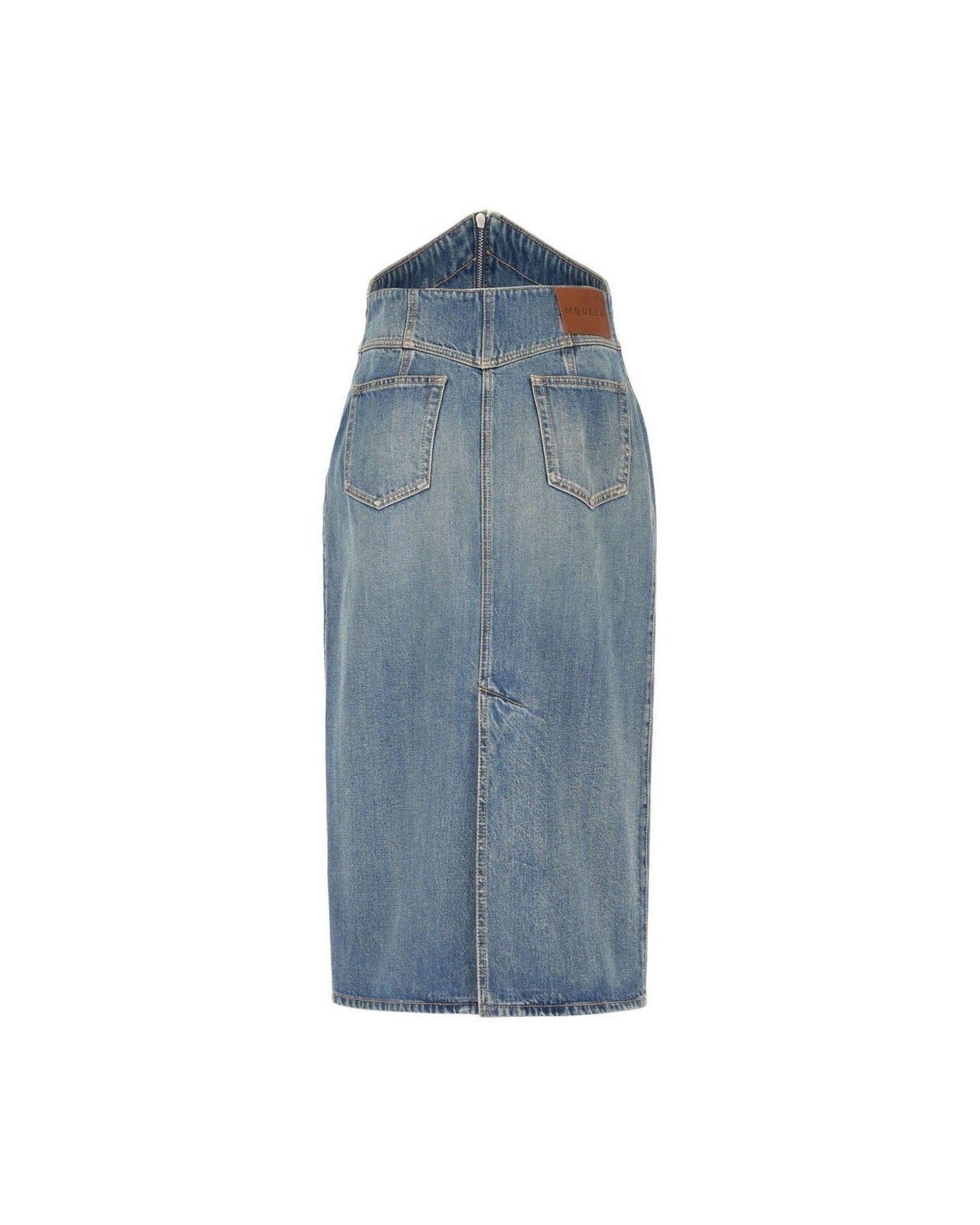 Alexander Mcqueen Clear Blue Skirt Glam Steals