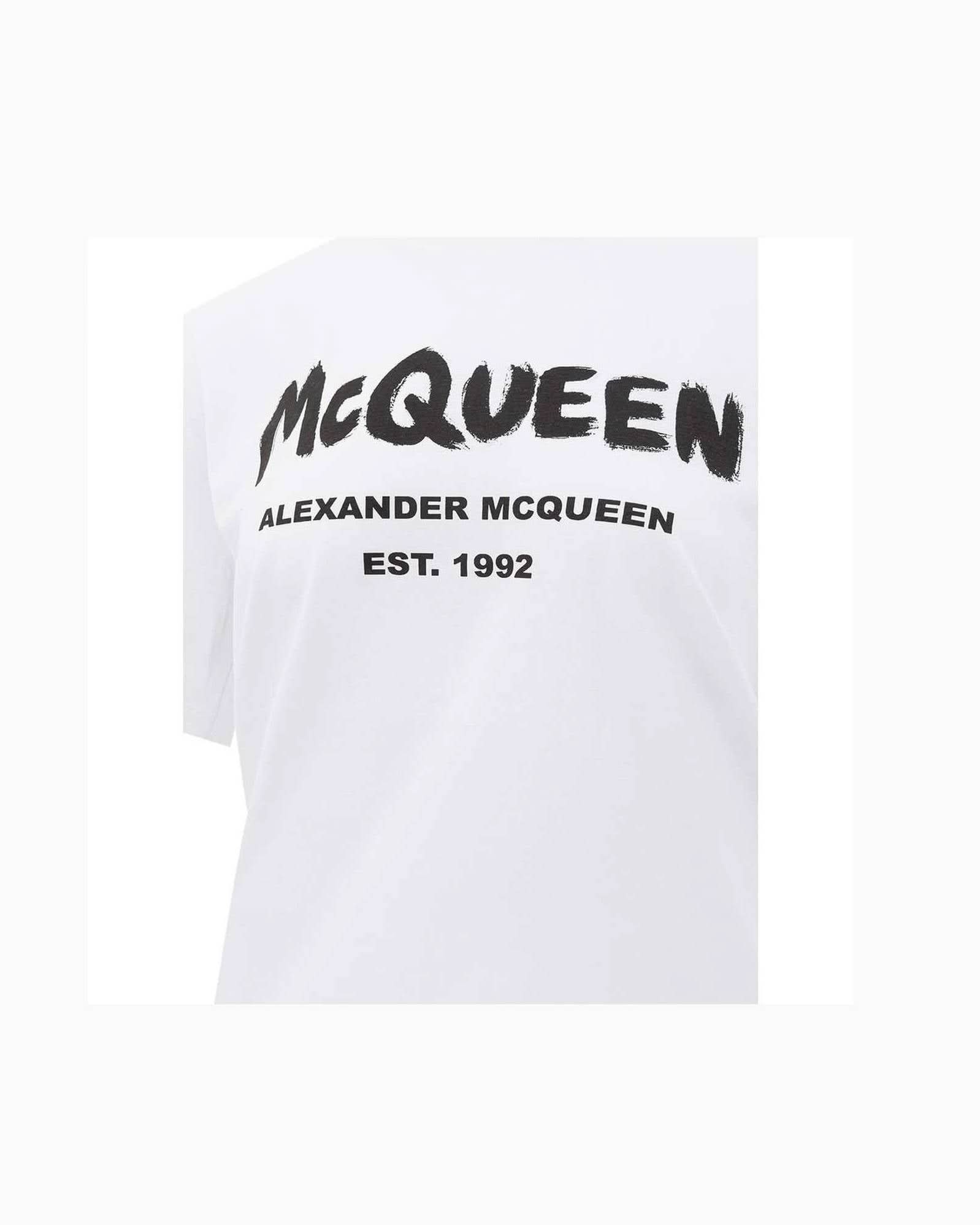 Alexander Mcqueen White Cotton Top T-Shirts