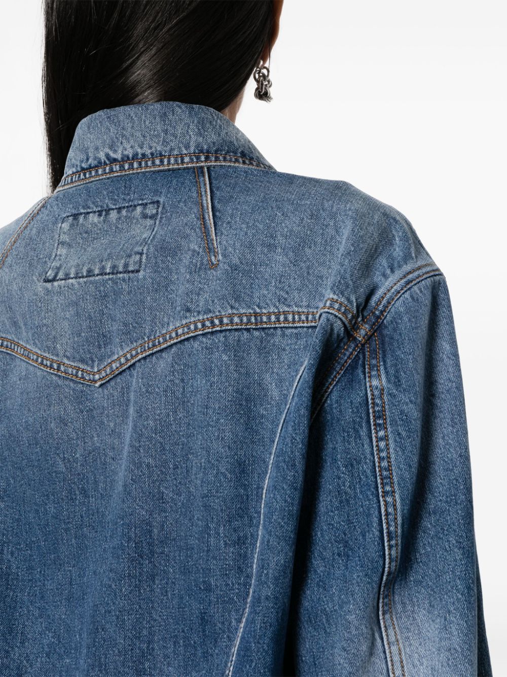 Alexander Mcqueen Denim Coat Glam Steals