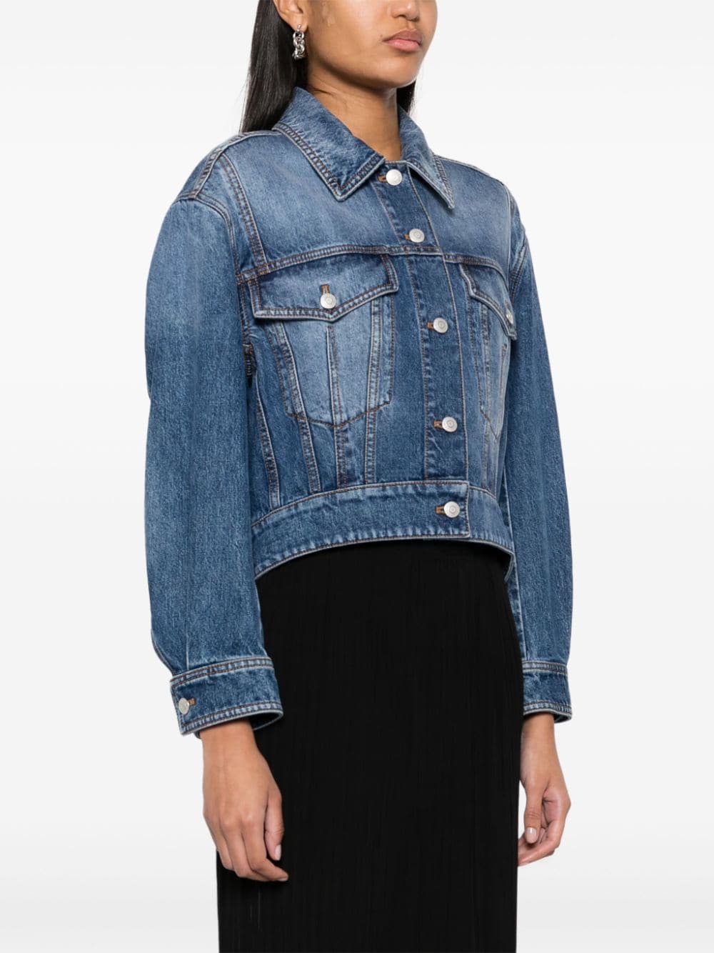 Alexander Mcqueen Denim Coat Glam Steals