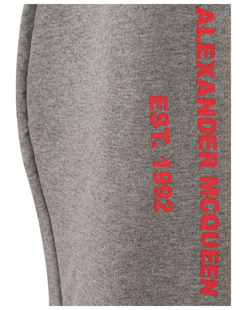 Alexander Mcqueen Gray Cotton Chic Blend Trouser Glam Steals