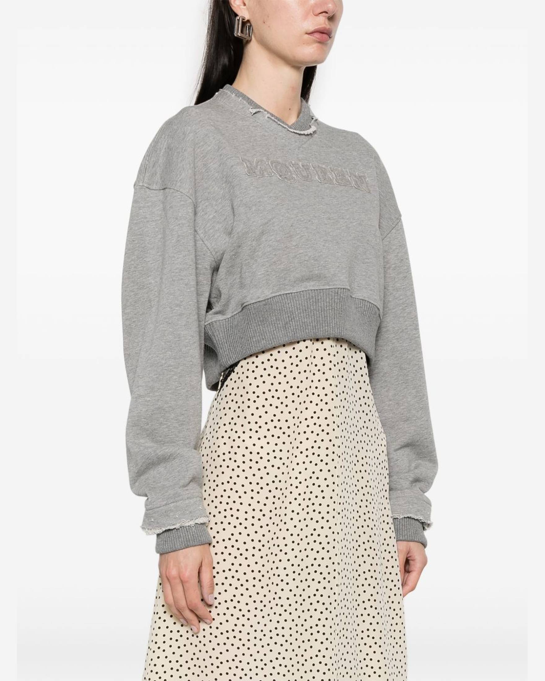 Alexander Mcqueen Grey Sweater Glam Steals