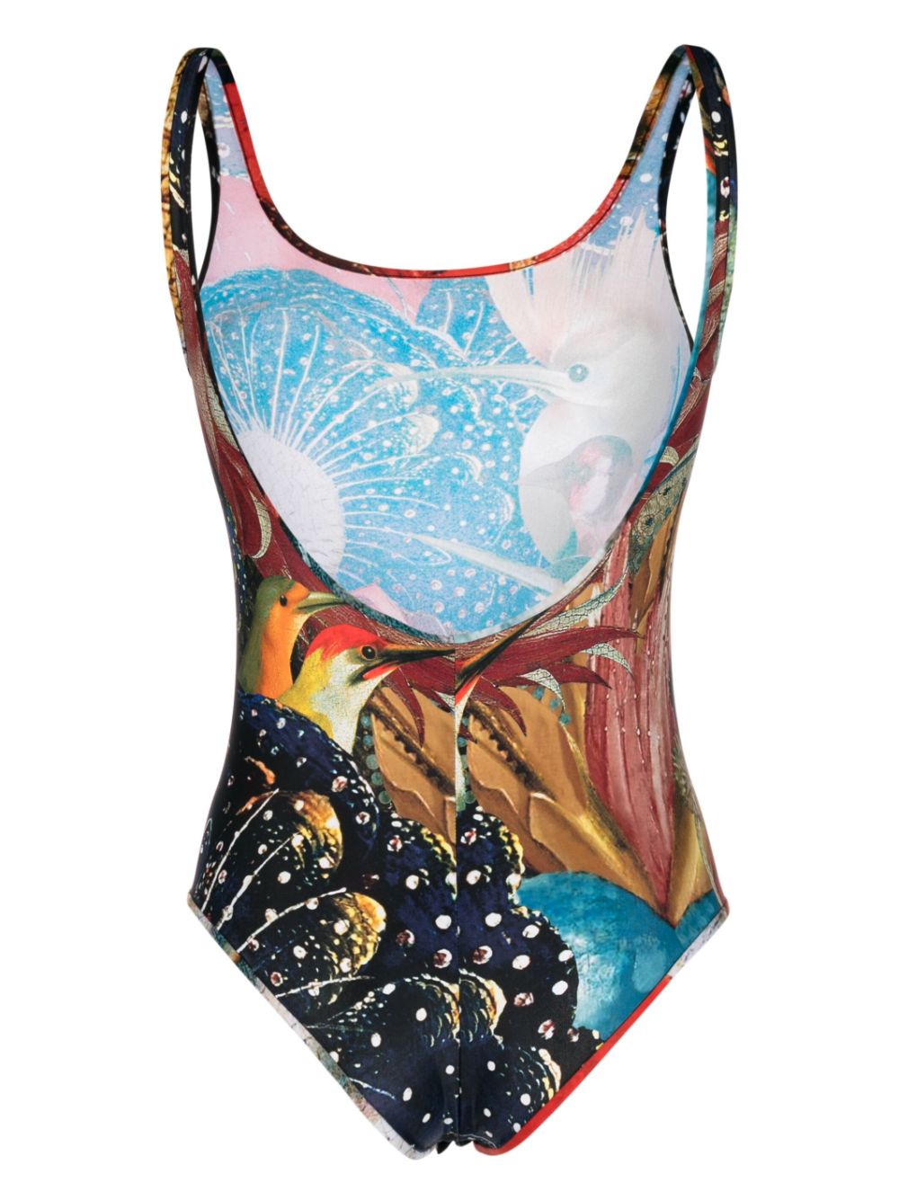 Alexander Mcqueen Jersey Hieronymus Bosch Print Bodysuit Glam Steals