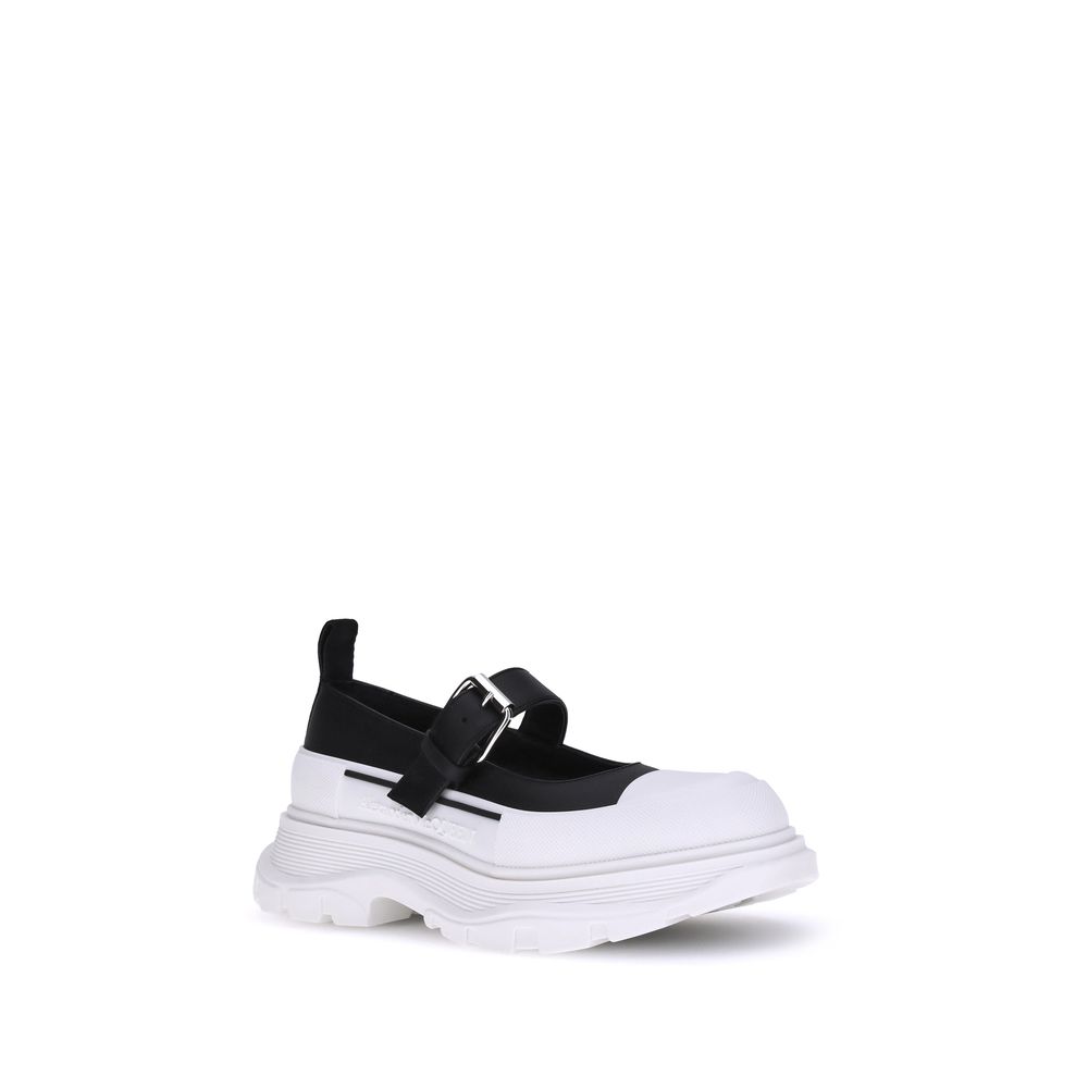 Alexander Mcqueen Leather And Rubber Sneakers Glam Steals