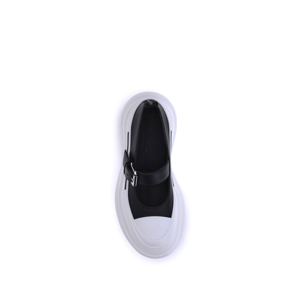 Alexander Mcqueen Leather And Rubber Sneakers Glam Steals