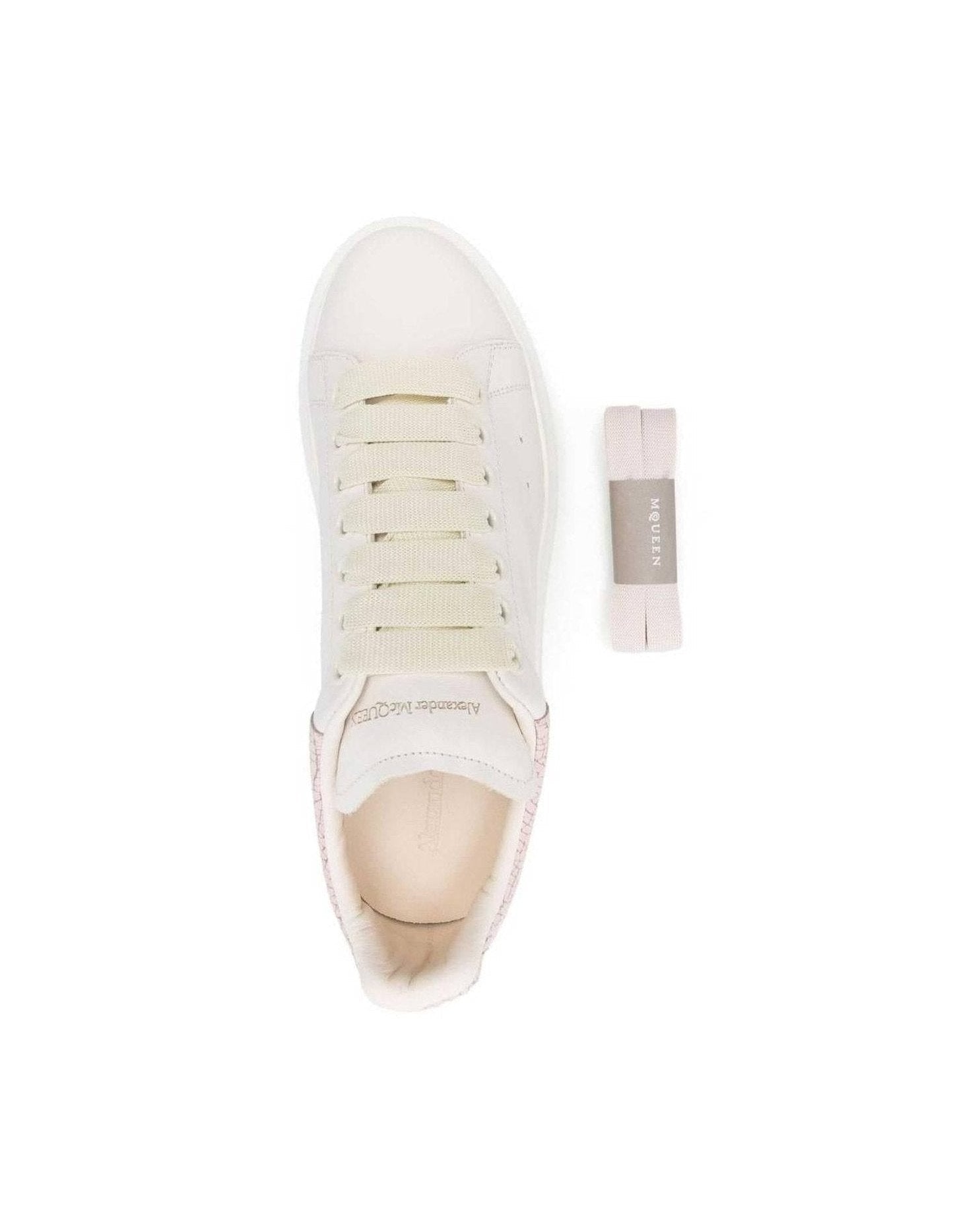 Alexander Mcqueen Leather Oversized Sneakers Glam Steals