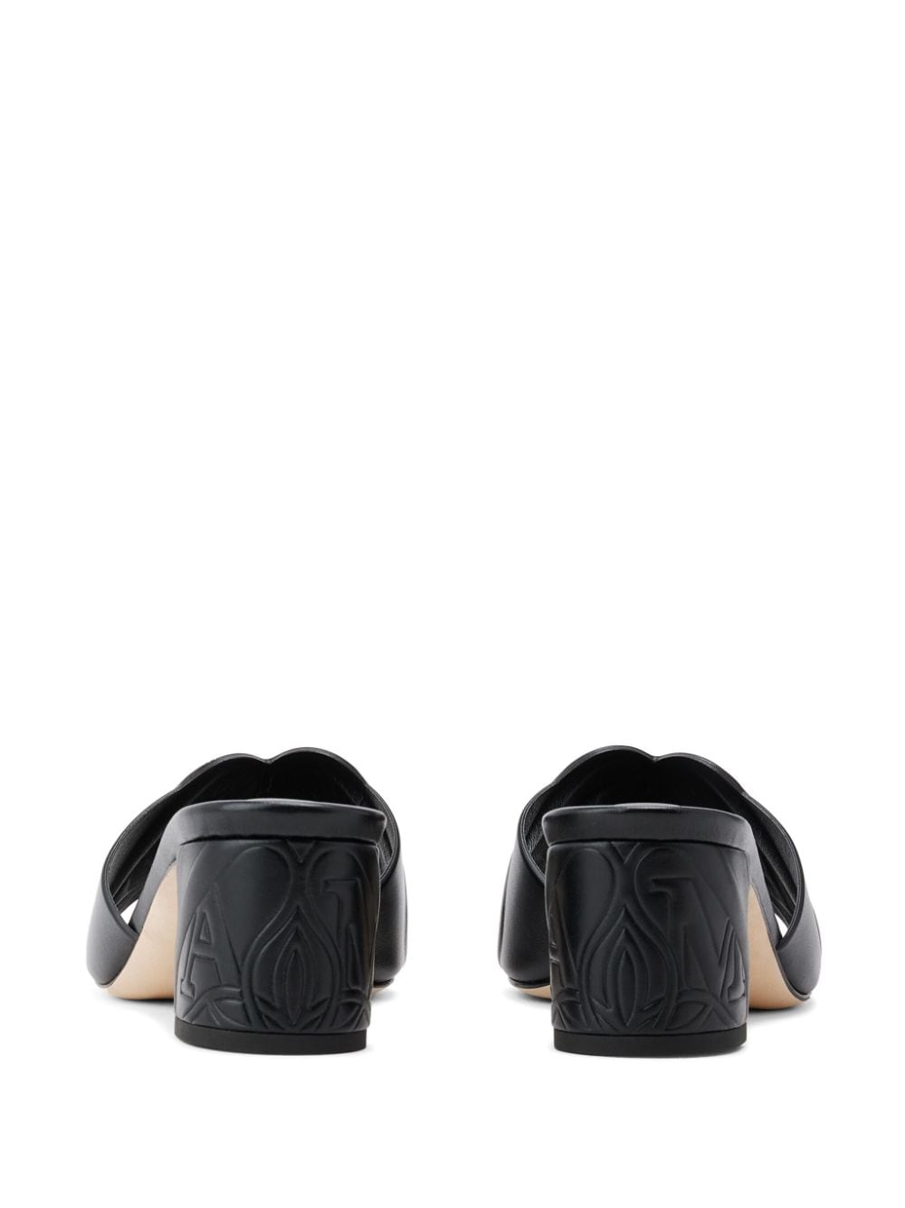 Alexander Mcqueen Leather Seal Mules Glam Steals