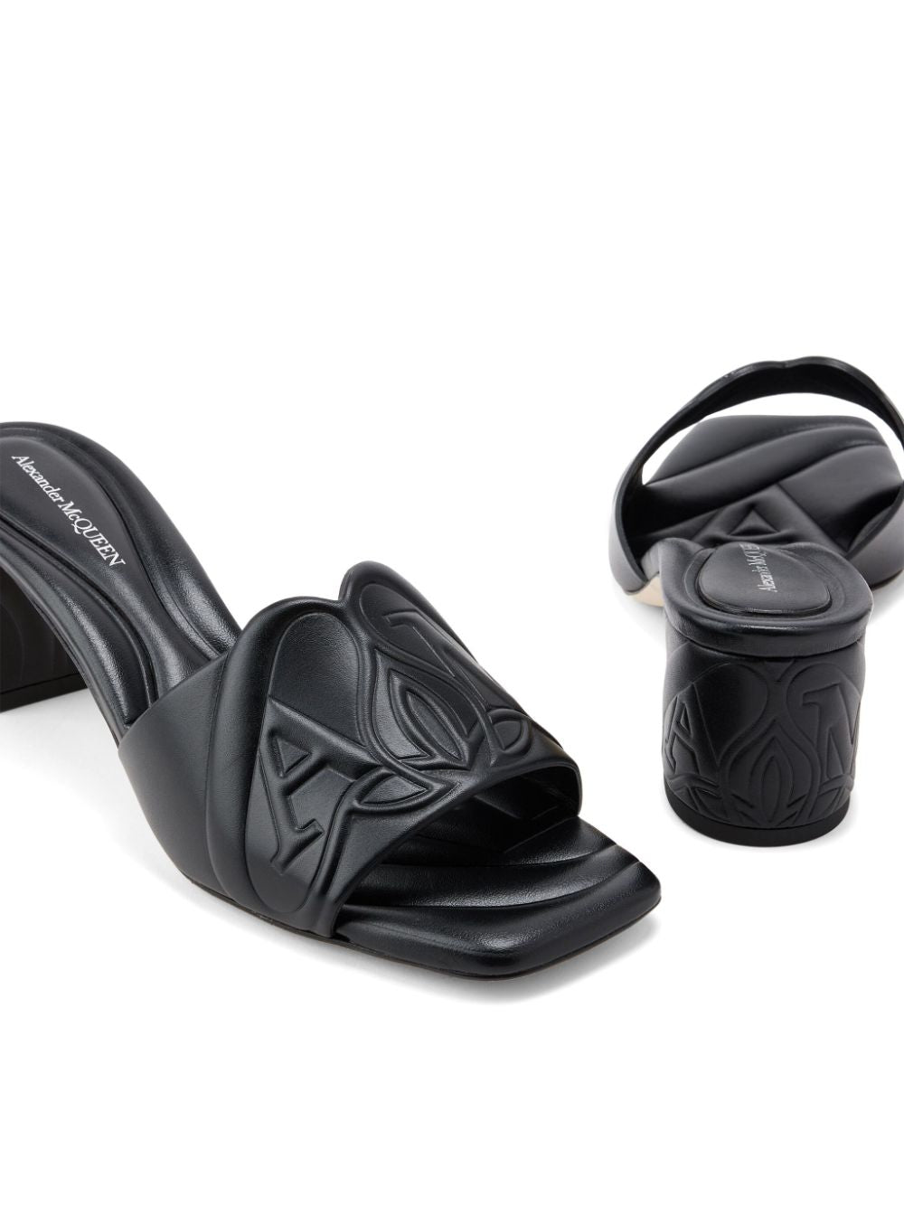Alexander Mcqueen Leather Seal Mules Glam Steals