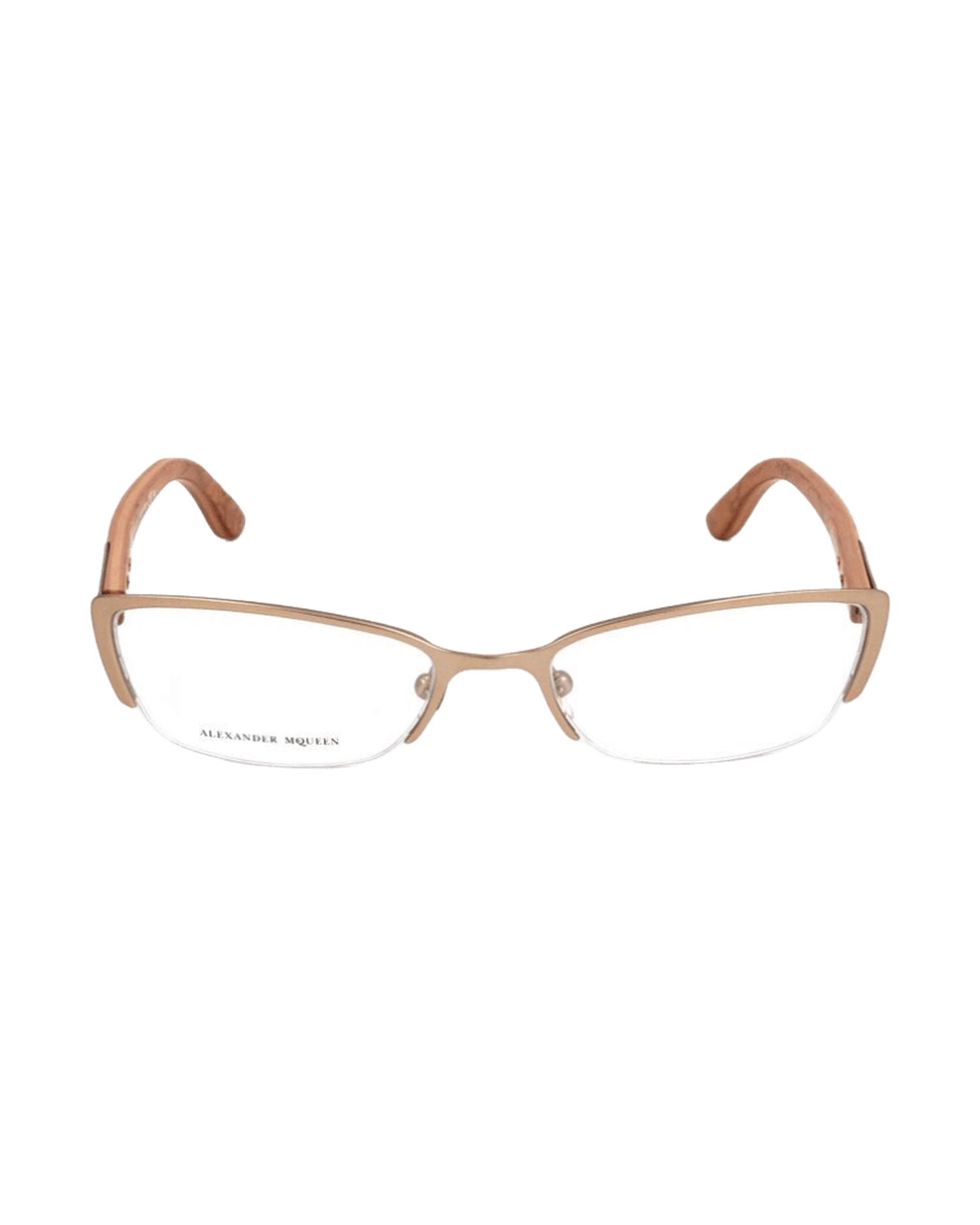 Alexander Mcqueen Metal Brown Frame Glam Steals