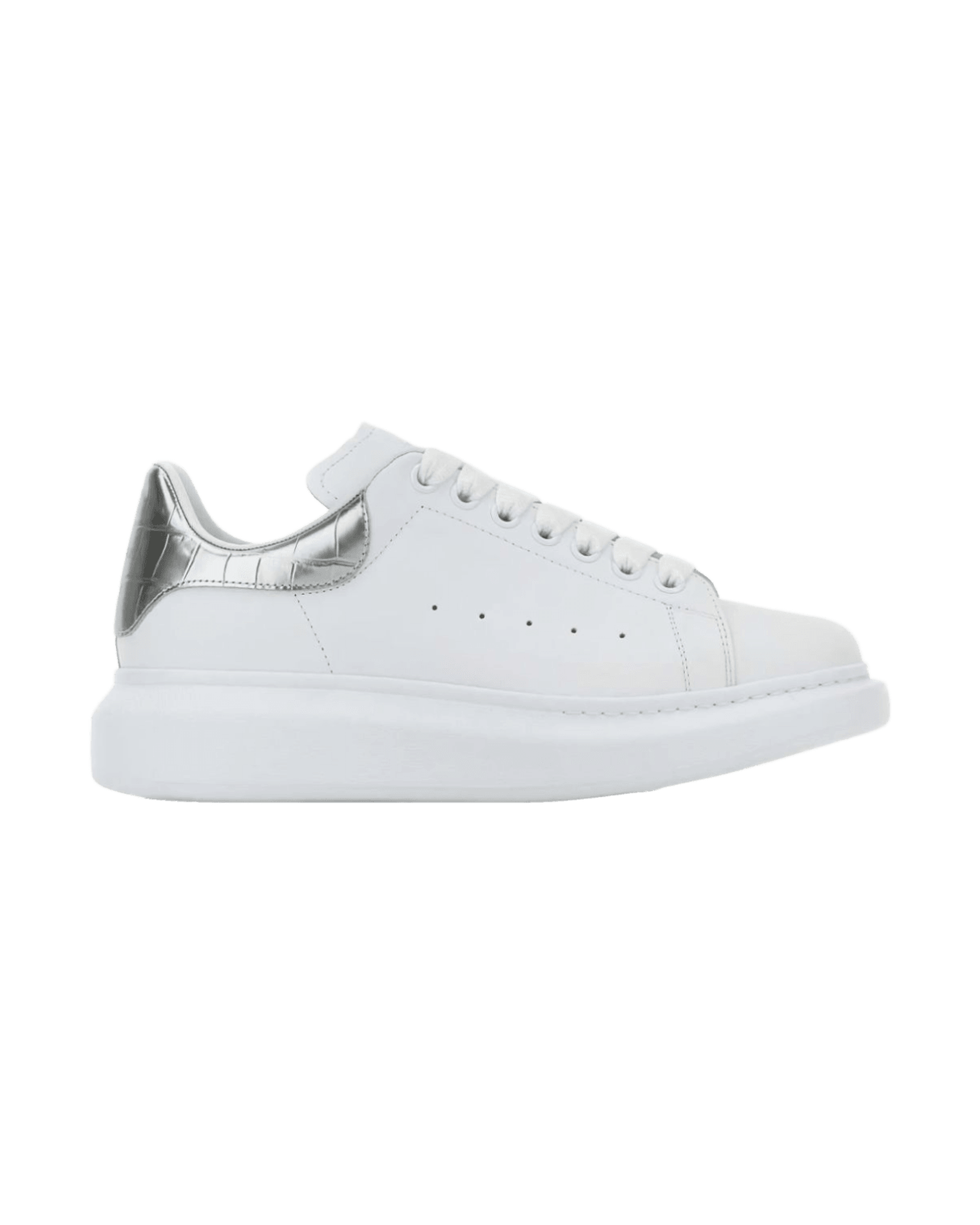 Alexander Mcqueen Silver Sneakers Glam Steals