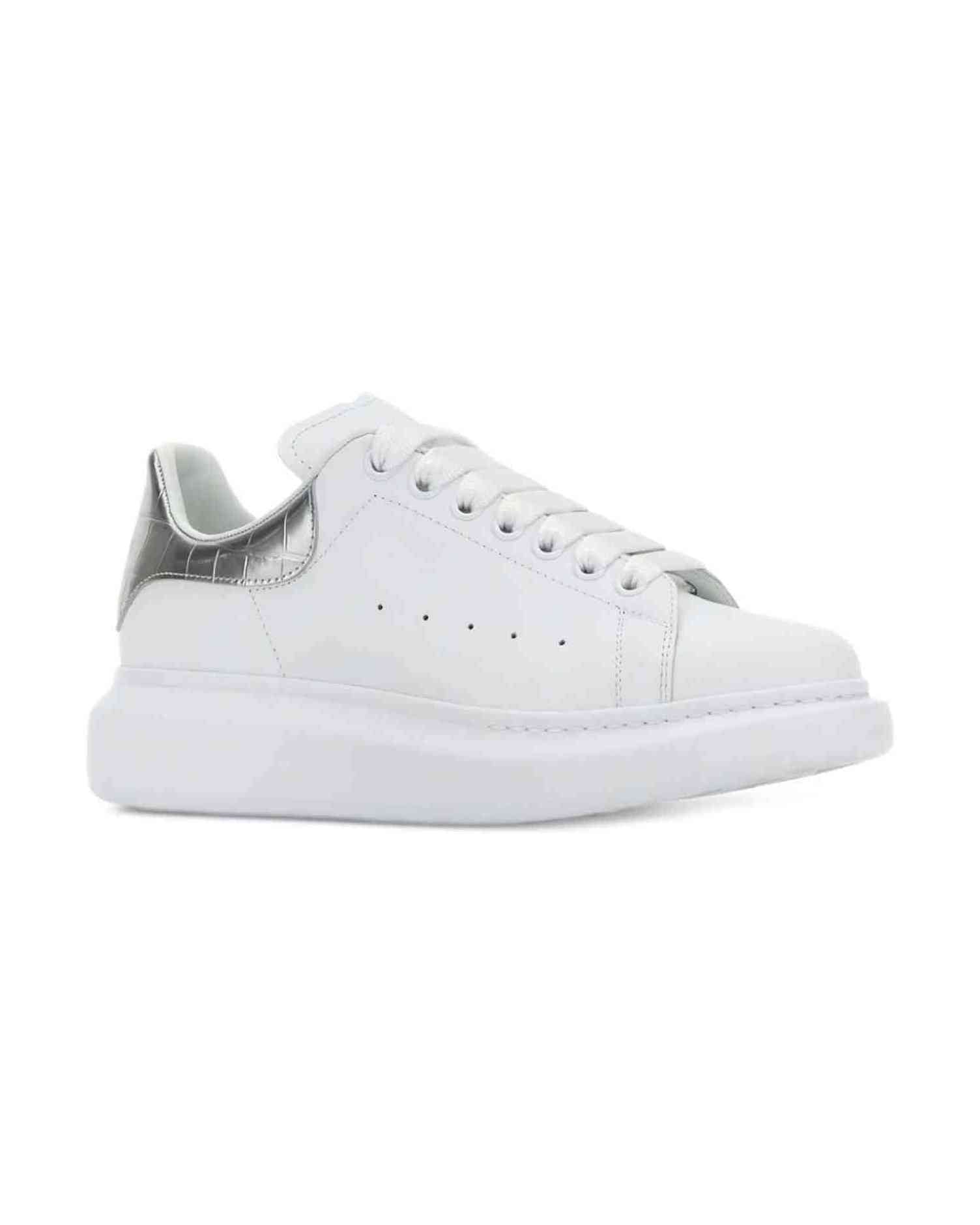 Alexander Mcqueen Silver Sneakers Glam Steals