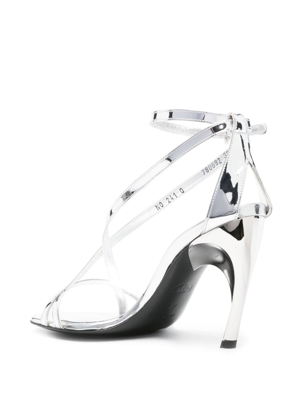 Alexander Mcqueen Twisted Armadillo 95mm Patent Sandals Glam Steals