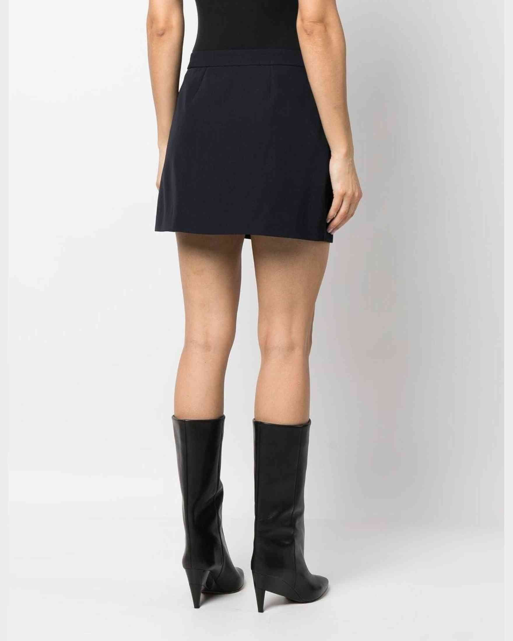 Alexander Mcqueen Wool Cotton Blend Mini Wrap Skirt Glam Steals