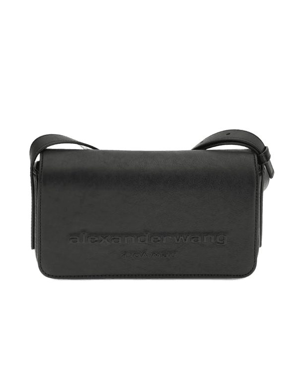 Alexander Wang Black Calf Leather Bos Taurus Shoulder Bag Glam Steals