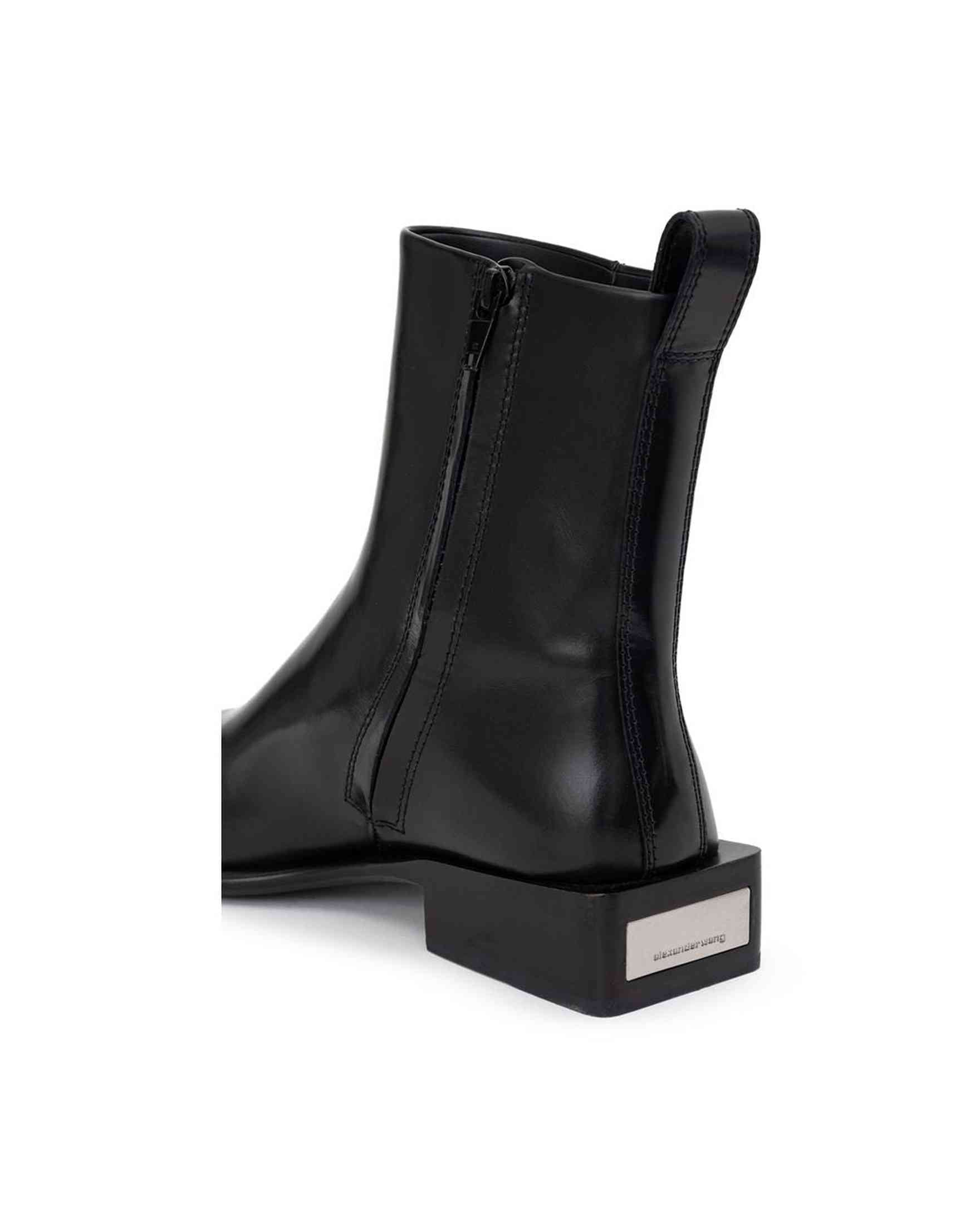 Alexander Wang Black Leather Boots Glam Steals