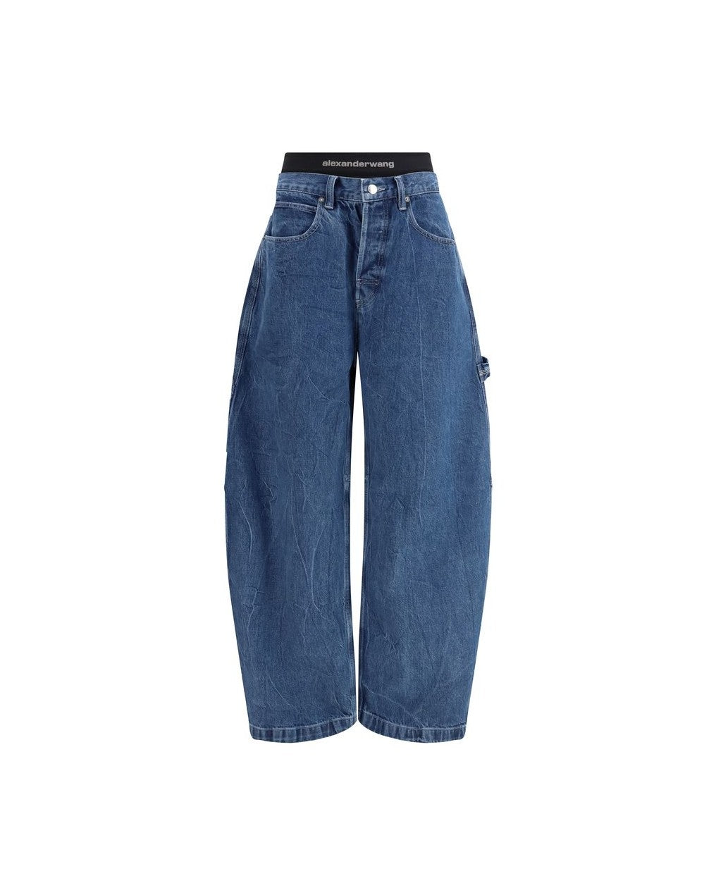 Alexander Wang Blue Cotton High Waisted Jean Glam Steals