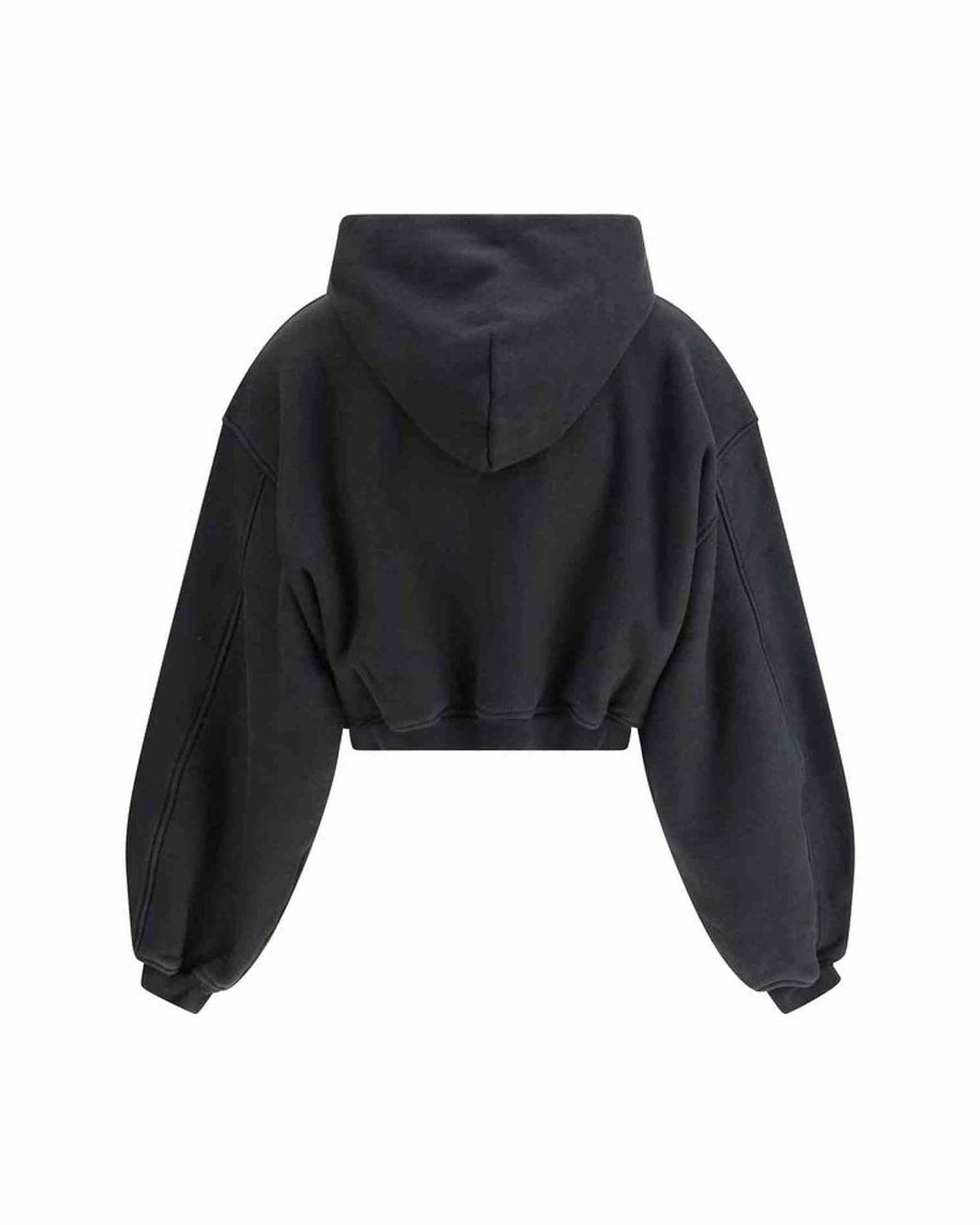 Alexander Wang Cropped Zip Up Hoodie Glam Steals