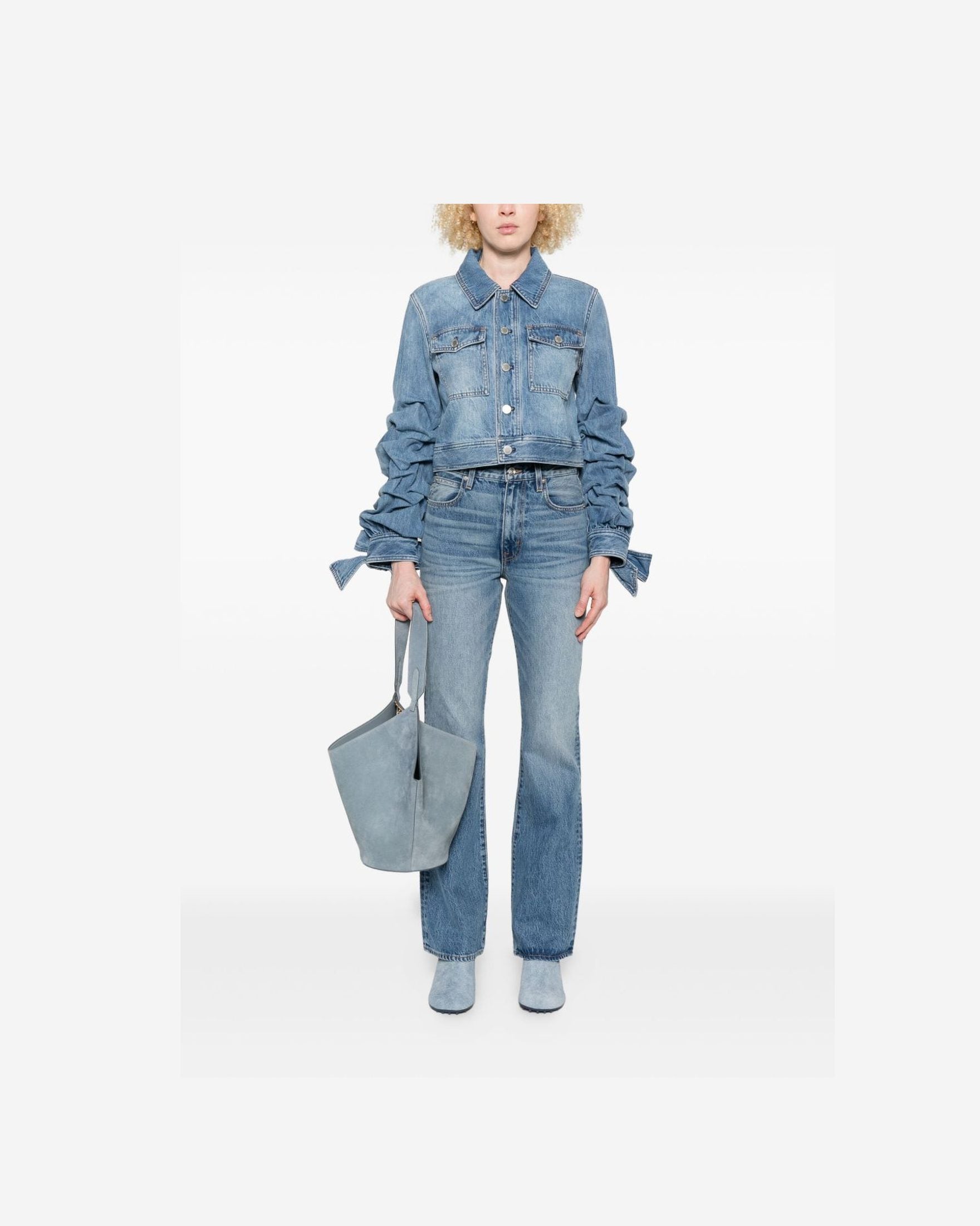 Alice + Olivia Blue Coat Glam Steals
