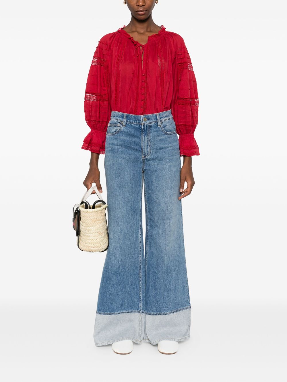 Alice + Olivia Clear Blue Jeans Glam Steals