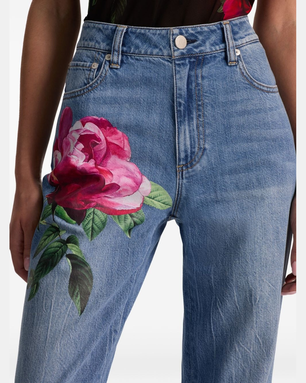 Alice + Olivia Clear Blue Jeans Glam Steals