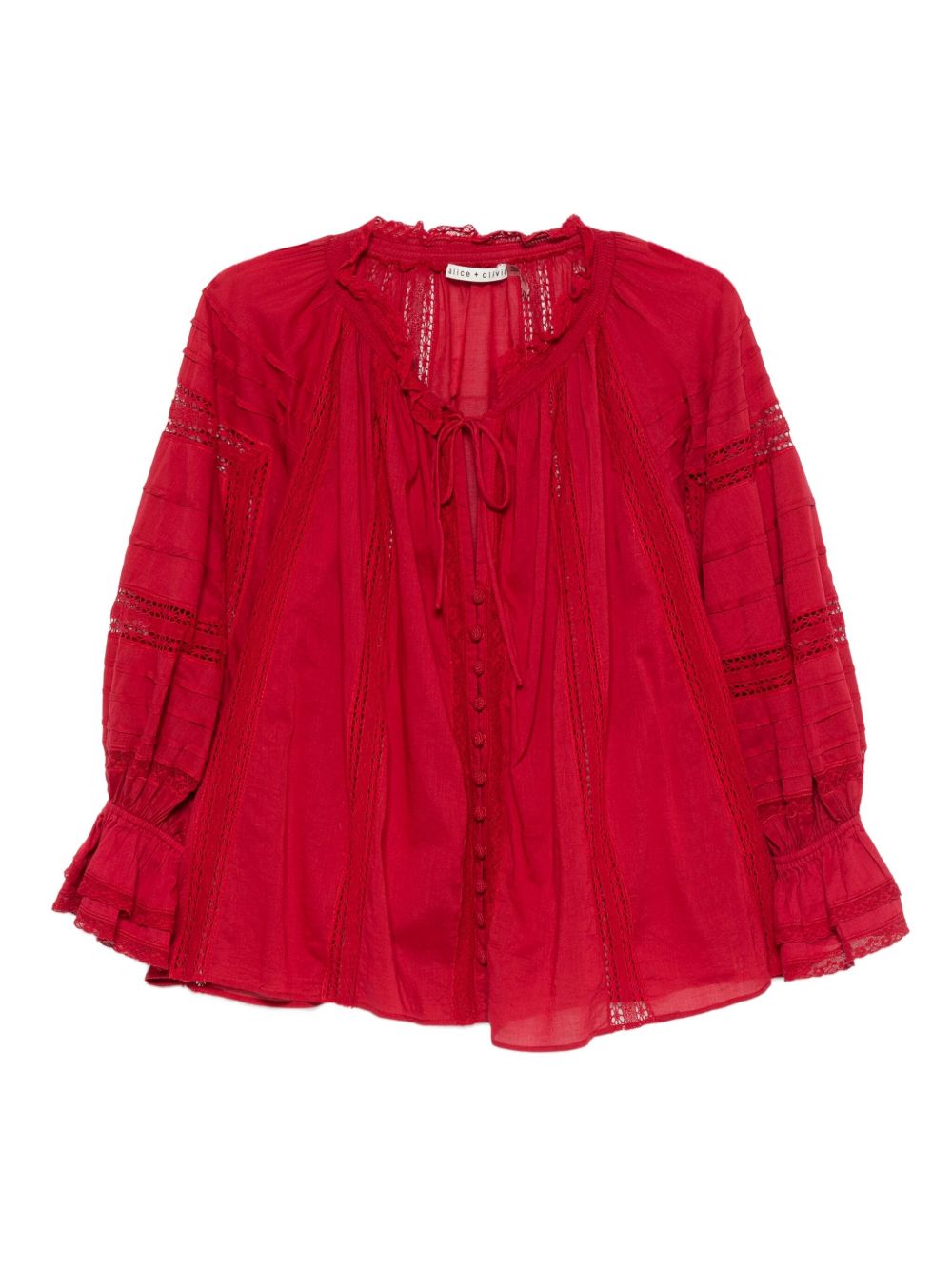 Alice + Olivia Red Shirt Glam Steals