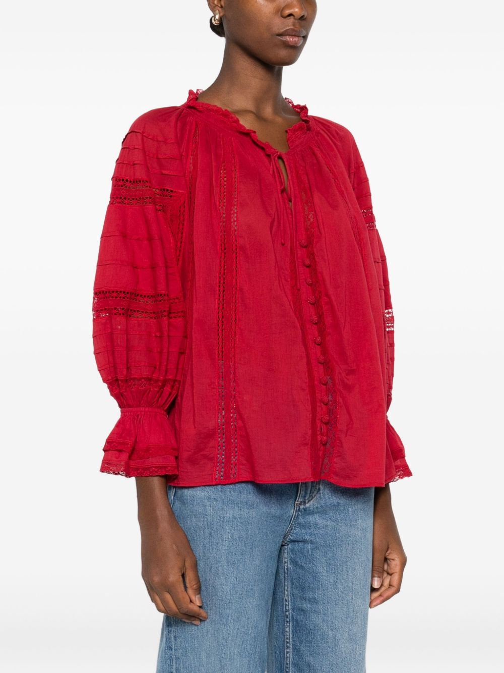 Alice + Olivia Red Shirt Glam Steals
