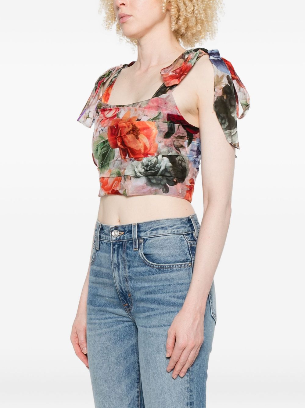 Alice + Olivia Top Multicolour Glam Steals