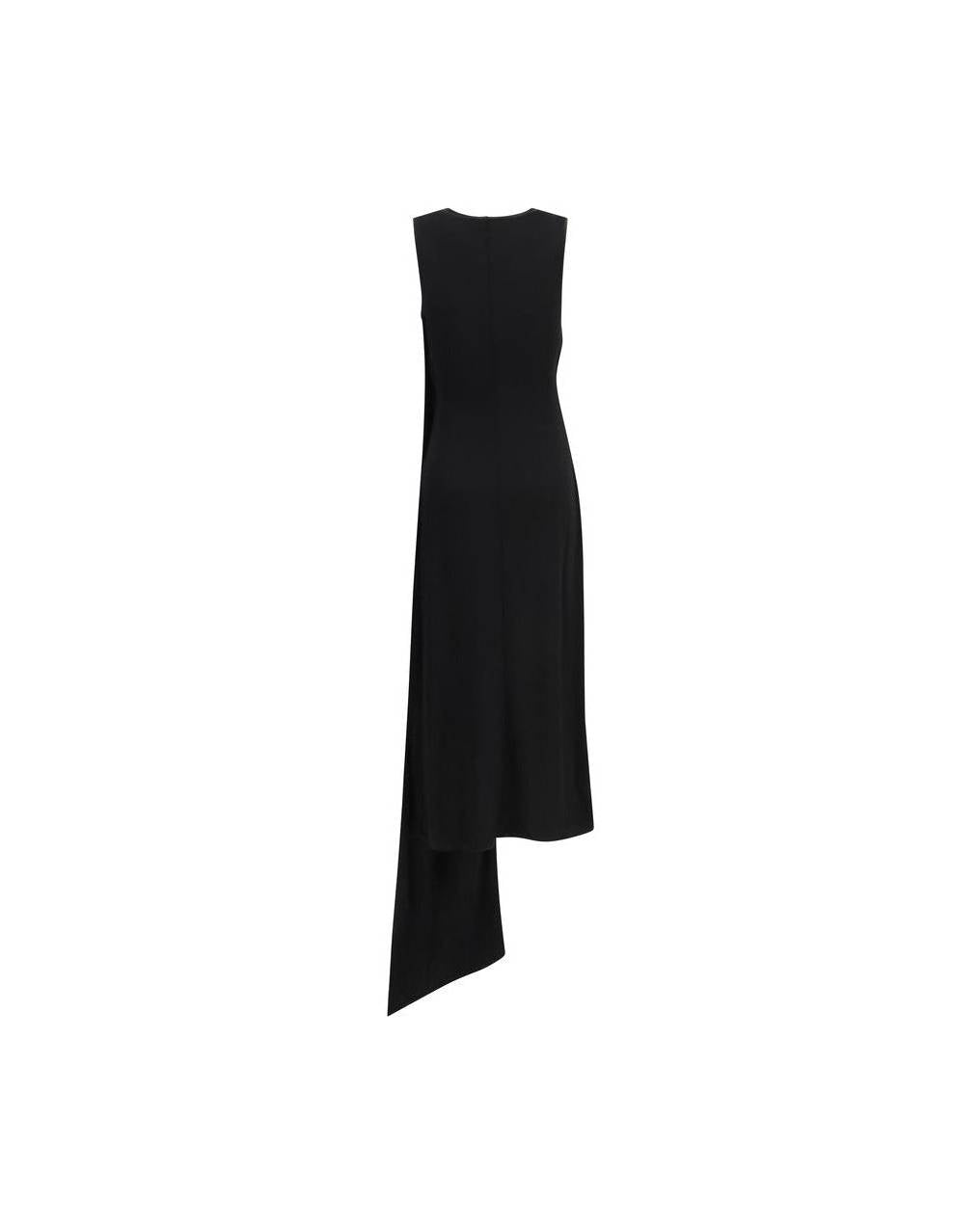 Ami Paris Black Viscose Casual Dress