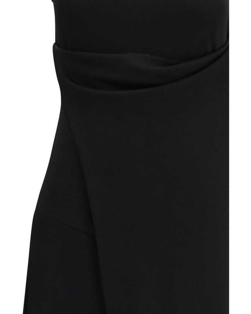 Ami Paris Black Viscose Casual Dress